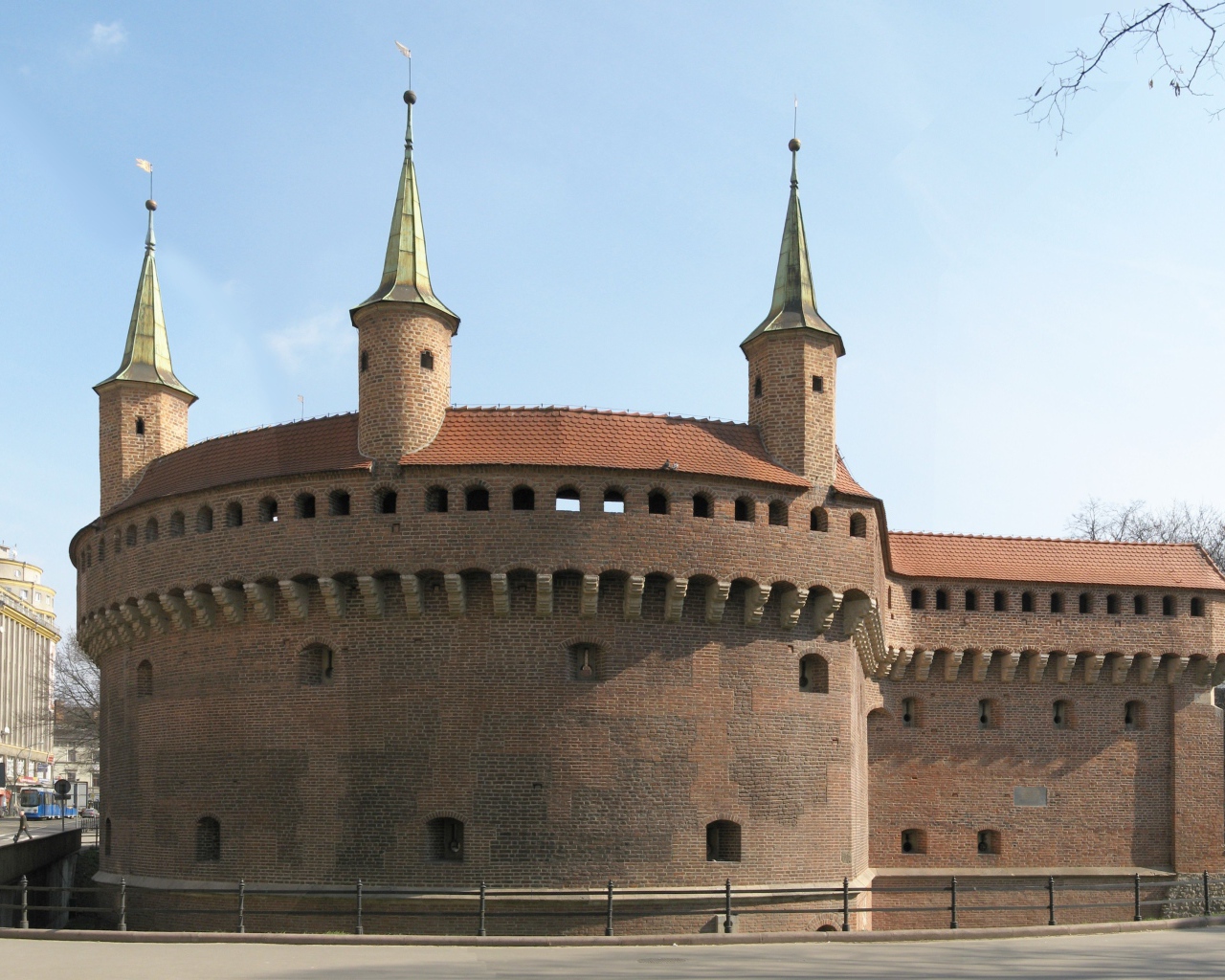 Сооружение Барбакан, Варшава. Польша