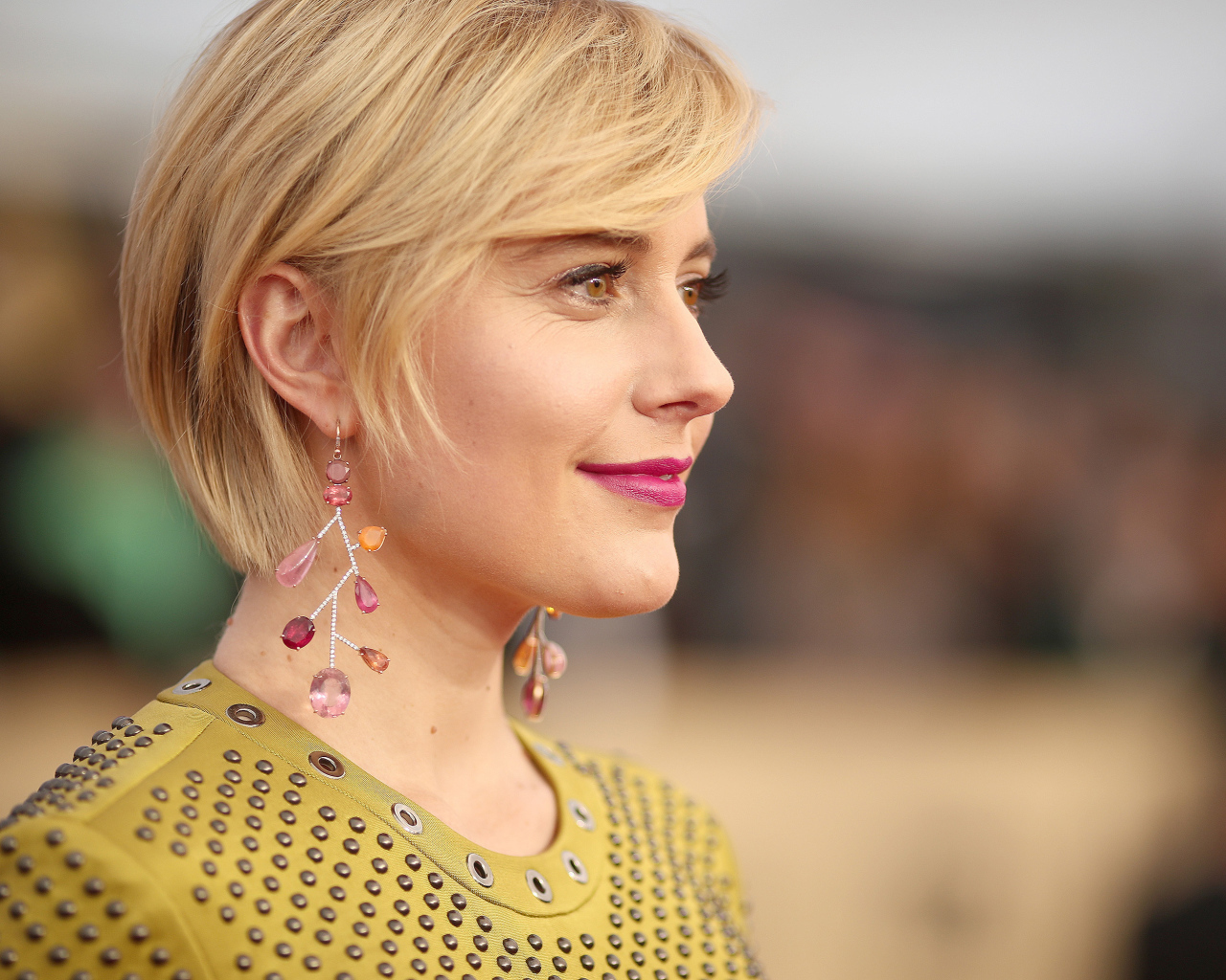 Американская актриса Грета Гервиг с очаровательной улыбкой