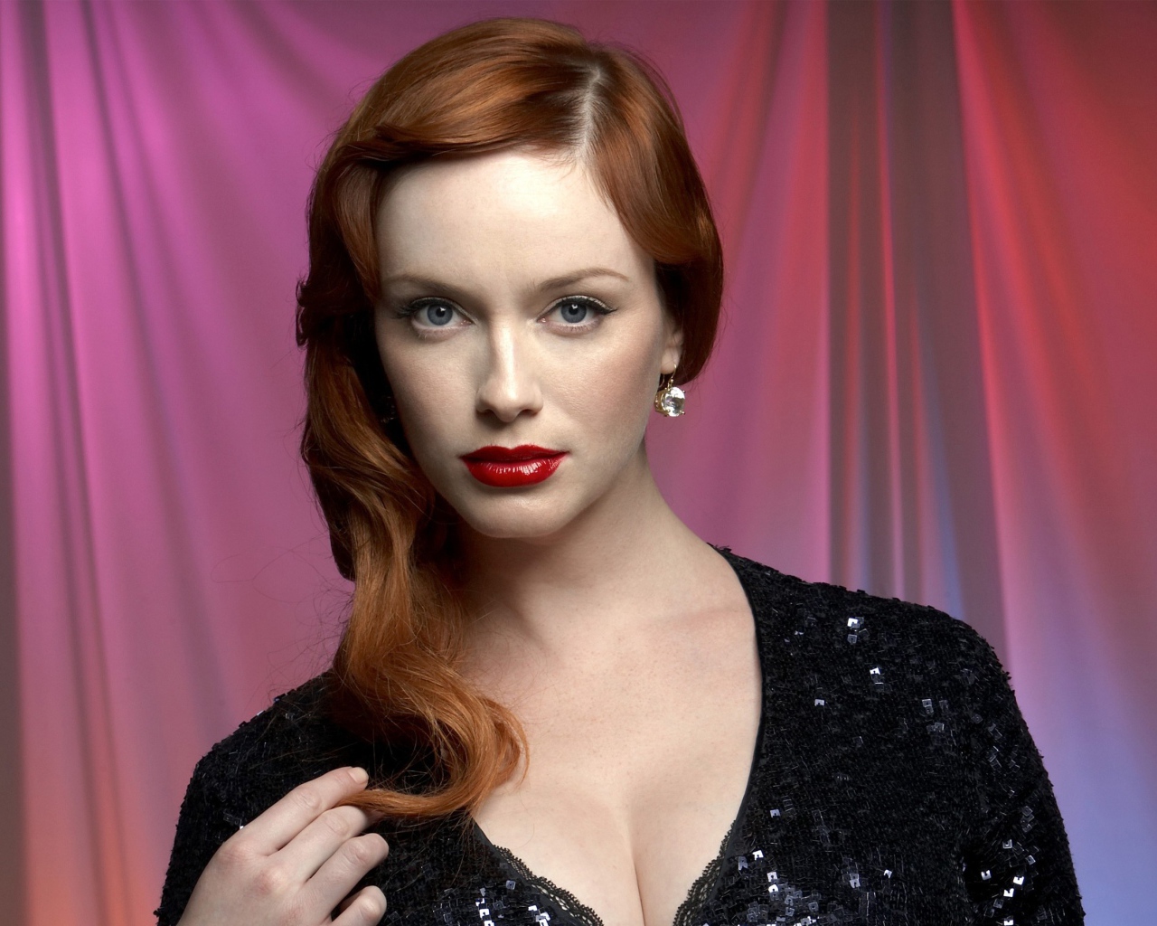 Американская рыжеволосая актриса Кристина Хендрикс