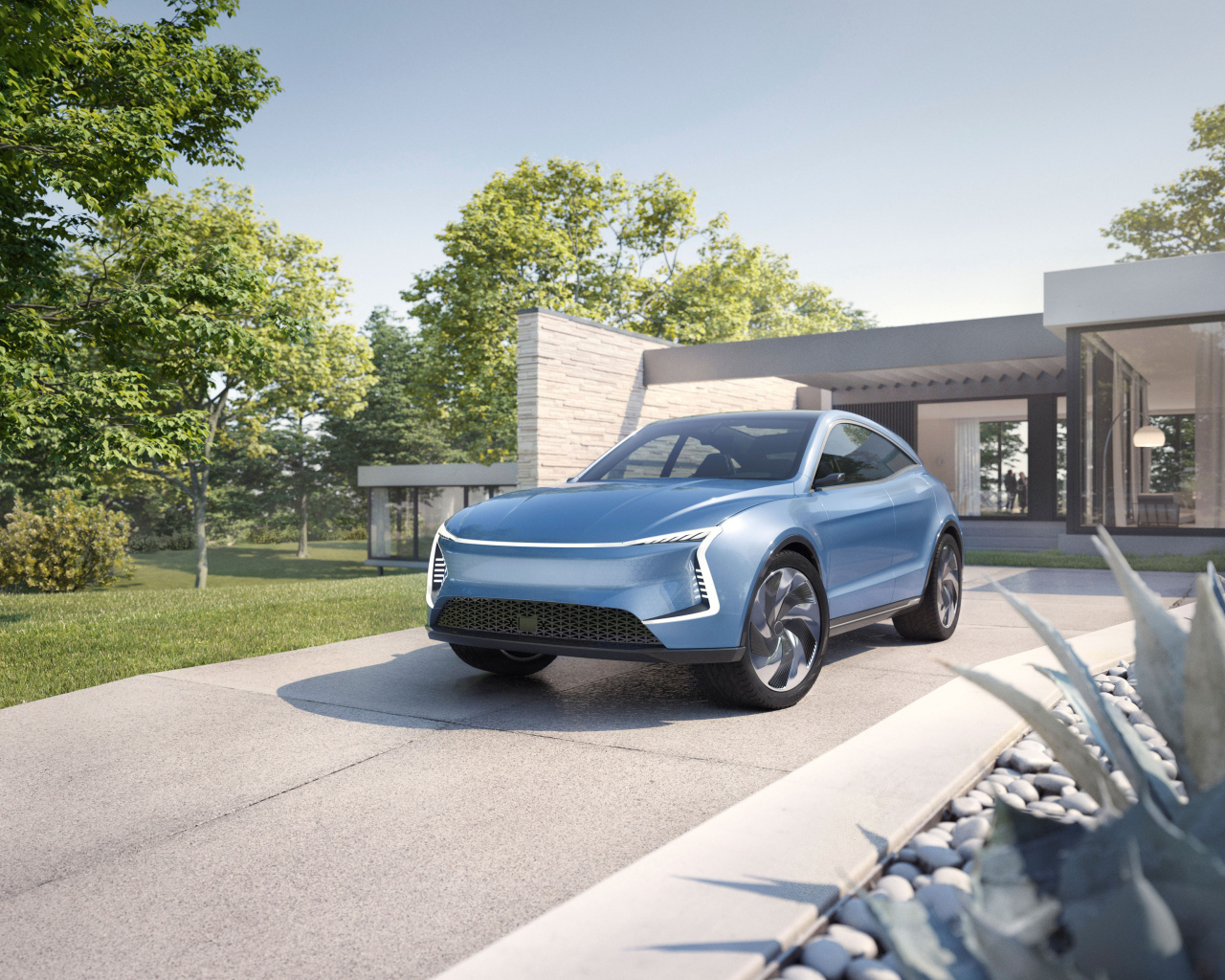 Электрический кроссовер концепт SF Motors SF5, 2019 года