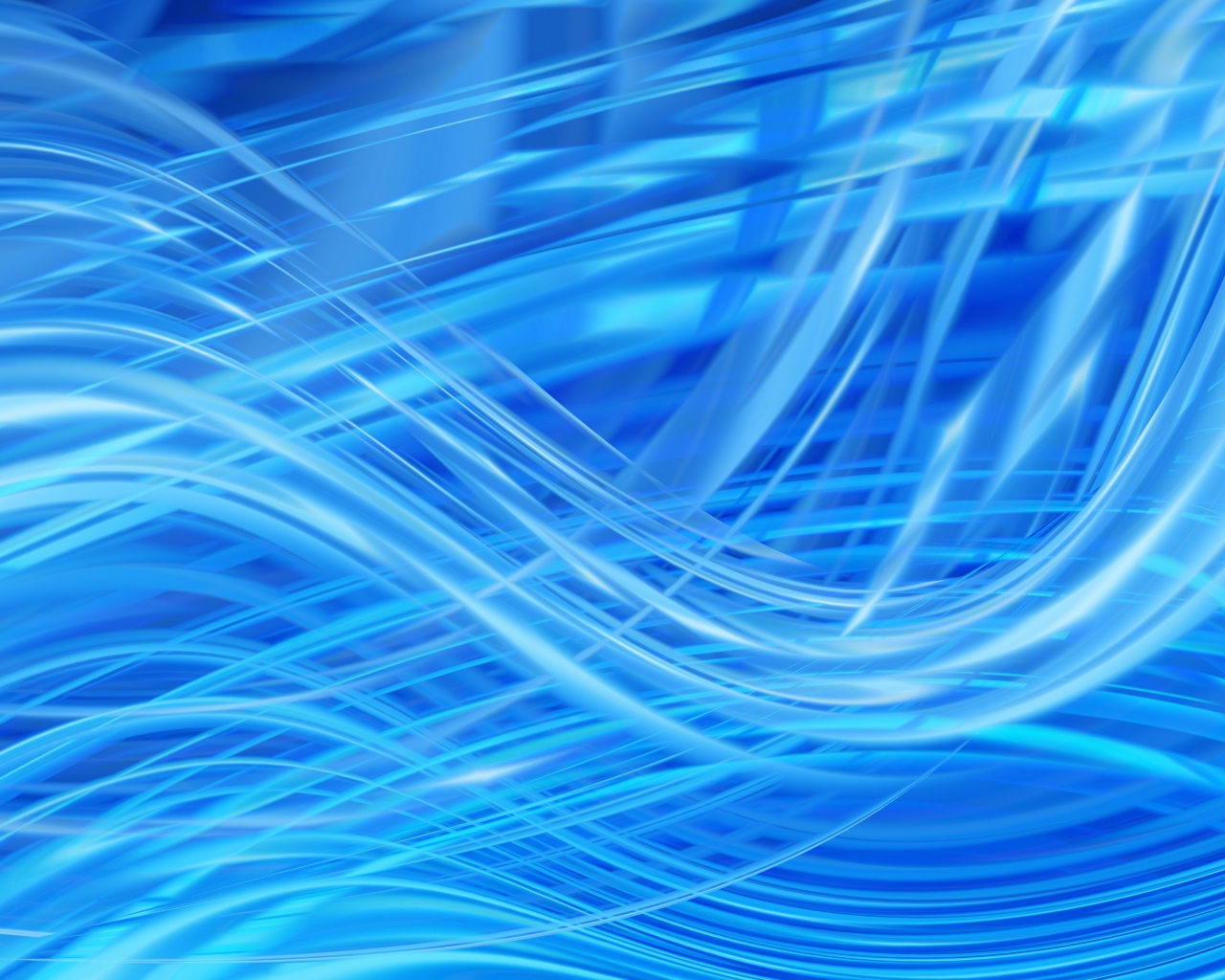 Яркие голубые абстрактные волны 