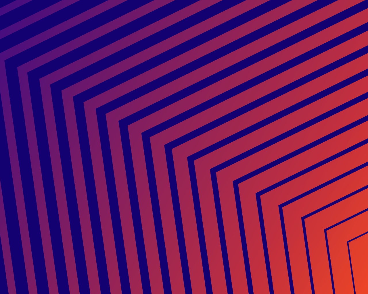 Разные голубые и оранжевые линии 3д графика