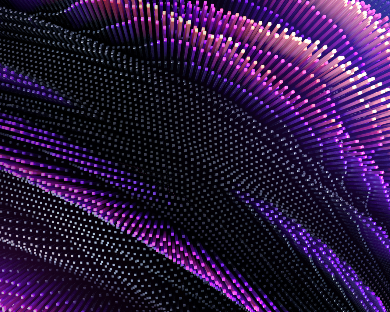 Сиреневые неоновые абстрактные линии 