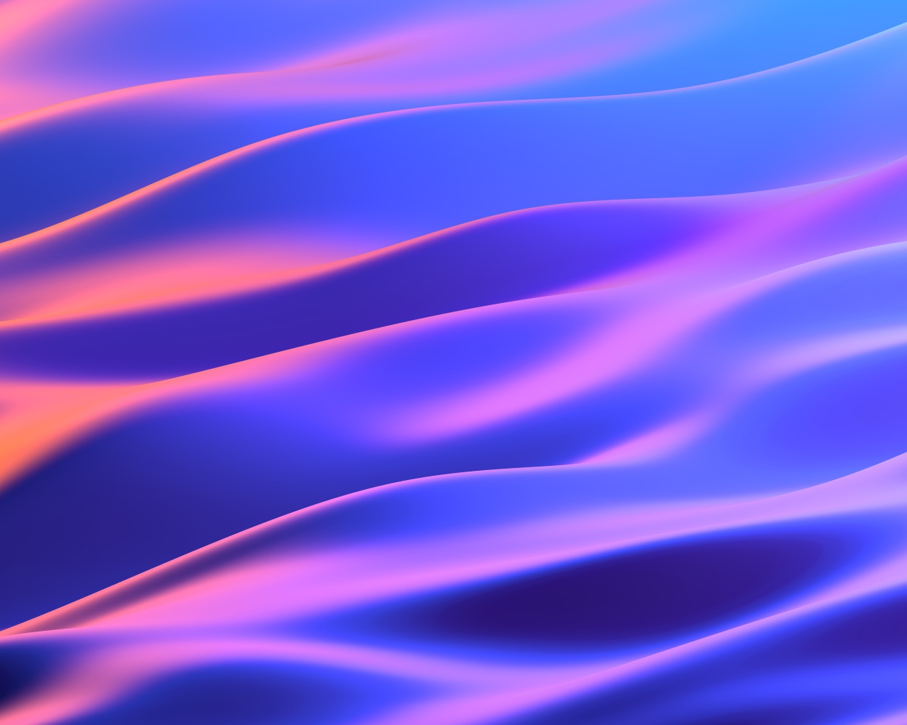 Неоновые абстрактные волны 