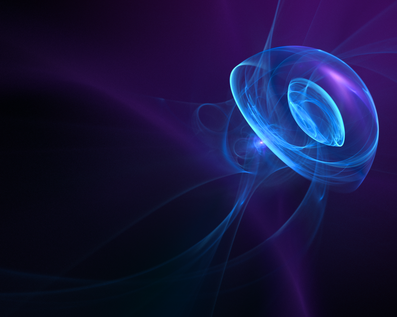 Неоновые волны на фиолетовом фоне