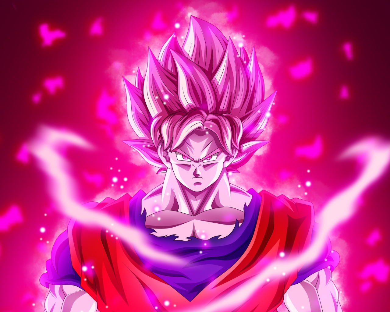 Персонаж Сон Гоку аниме Super Saiyan Blue