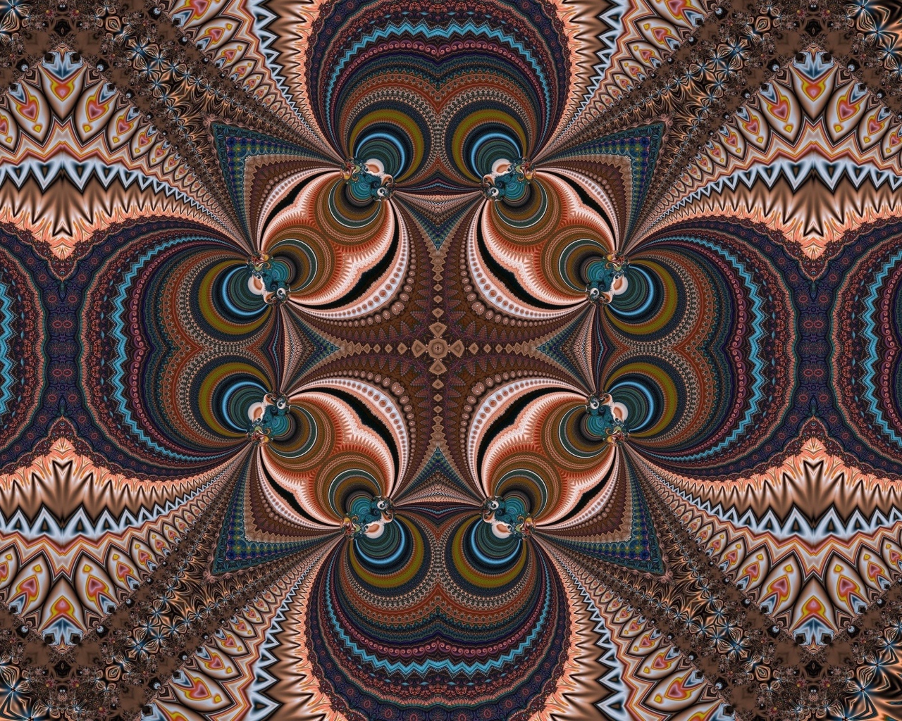 Разноцветный красивый рисунок калейдоскоп 