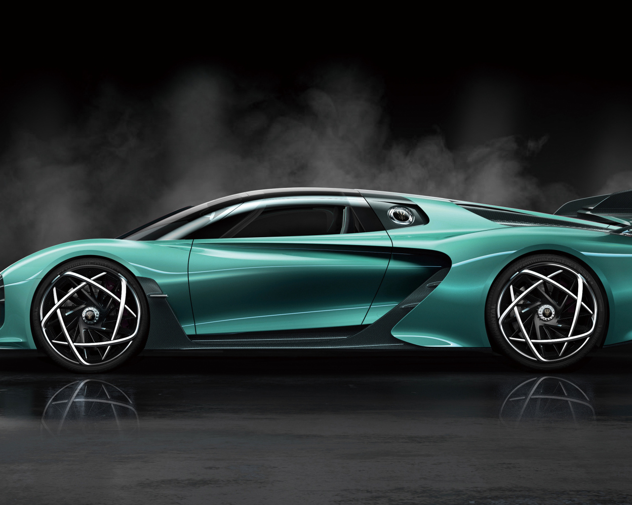 Быстрый автомобиль Hongqi S9 2020 года вид сбоку 