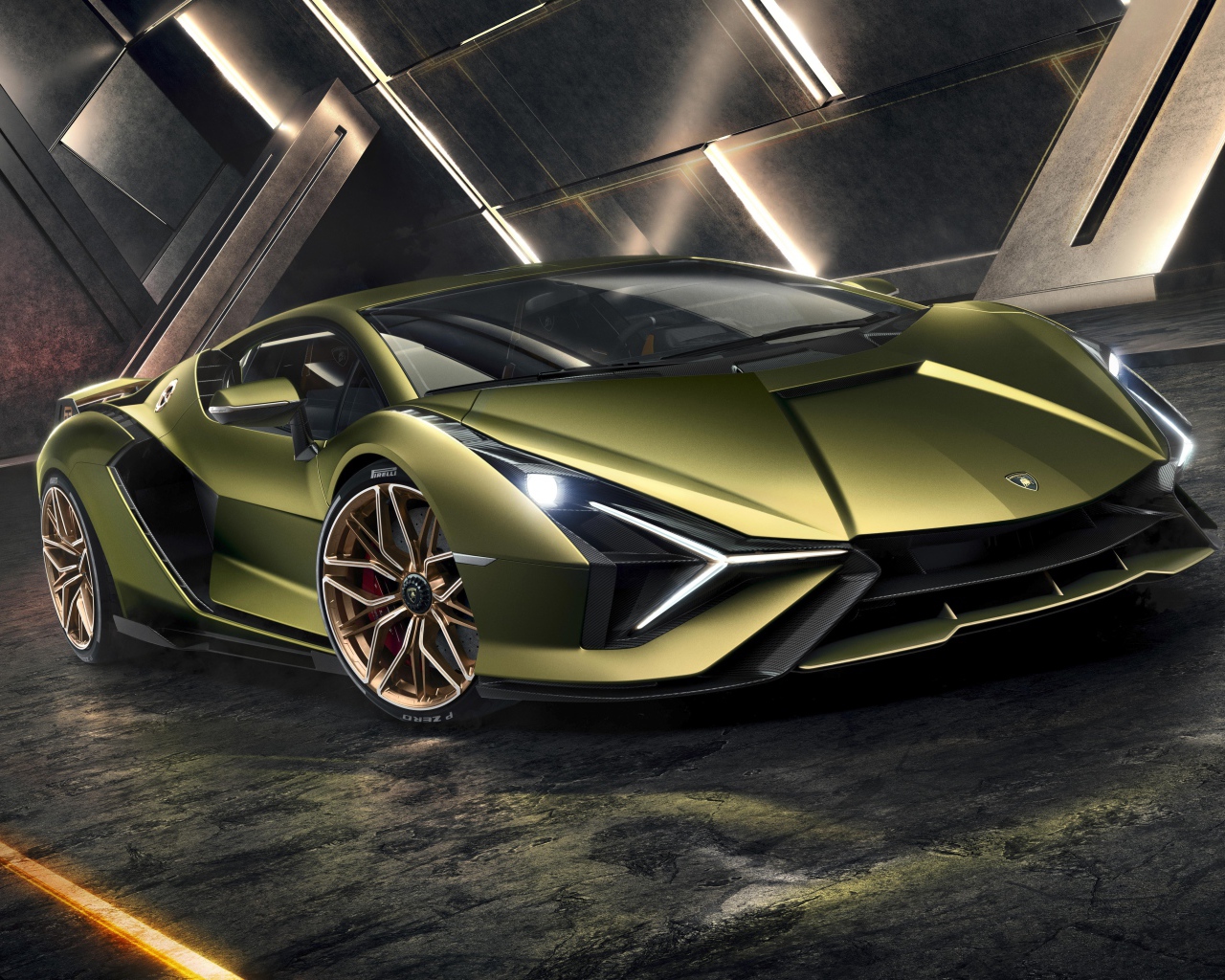 Спортивный автомобиль Lamborghini Sian 2019 года