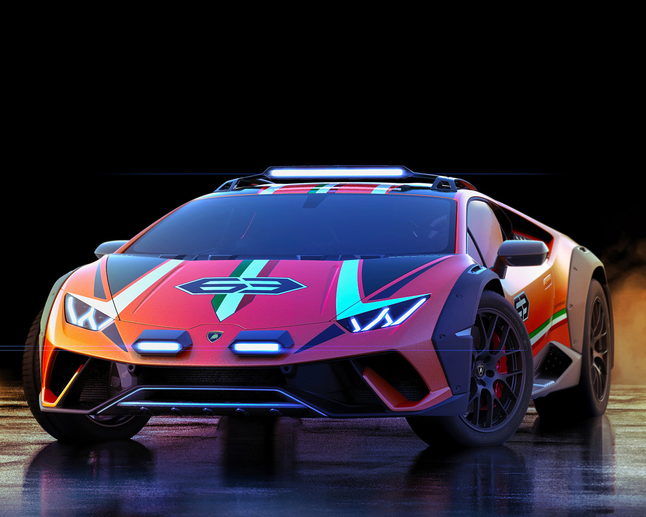 Спорткар  Lamborghini Huracan Sterrato, 2019 года