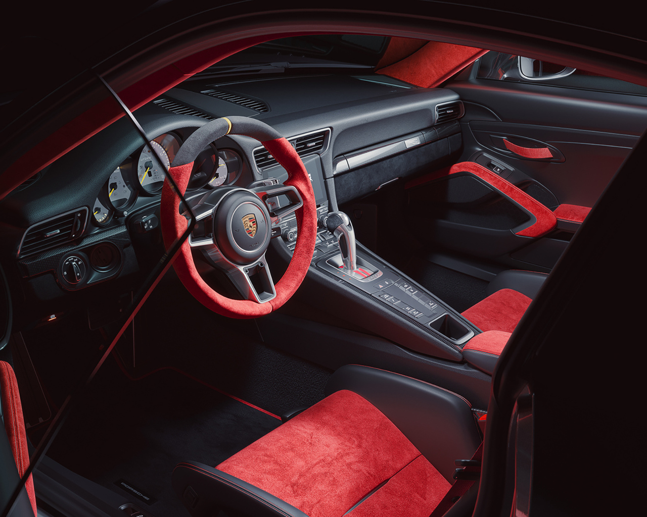 Салон автомобиля Porsche 911 GT2 RS