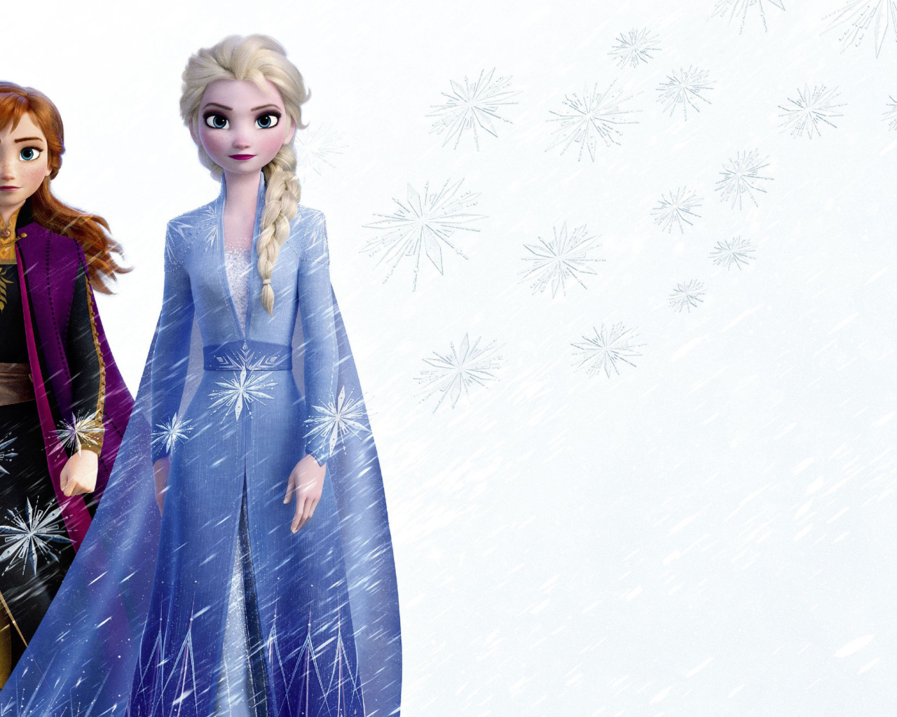 Анна и Эльза персонажи мультфильма Холодное сердце 2
