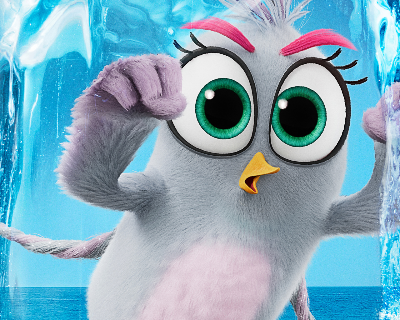 Птица персонаж нового мультфильма Angry Birds в кино 2, 2019 года