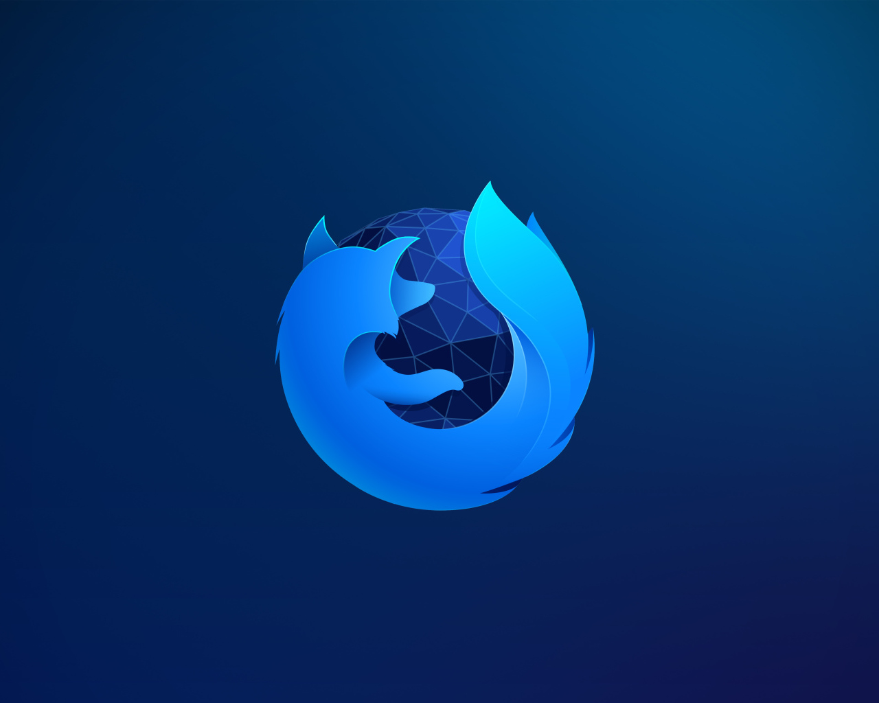 Firefox browser logo on blue background