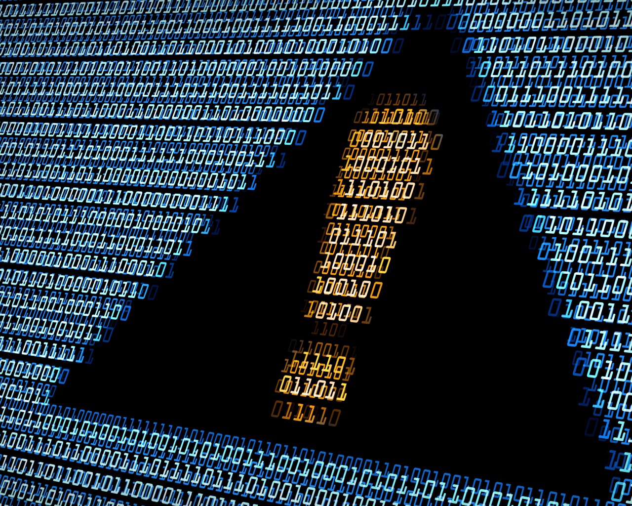 Восклицательный знак из цифрового кода