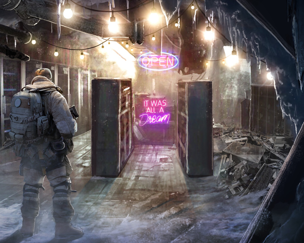 Кадр компьютерной игры Wasteland 3, 2020 года