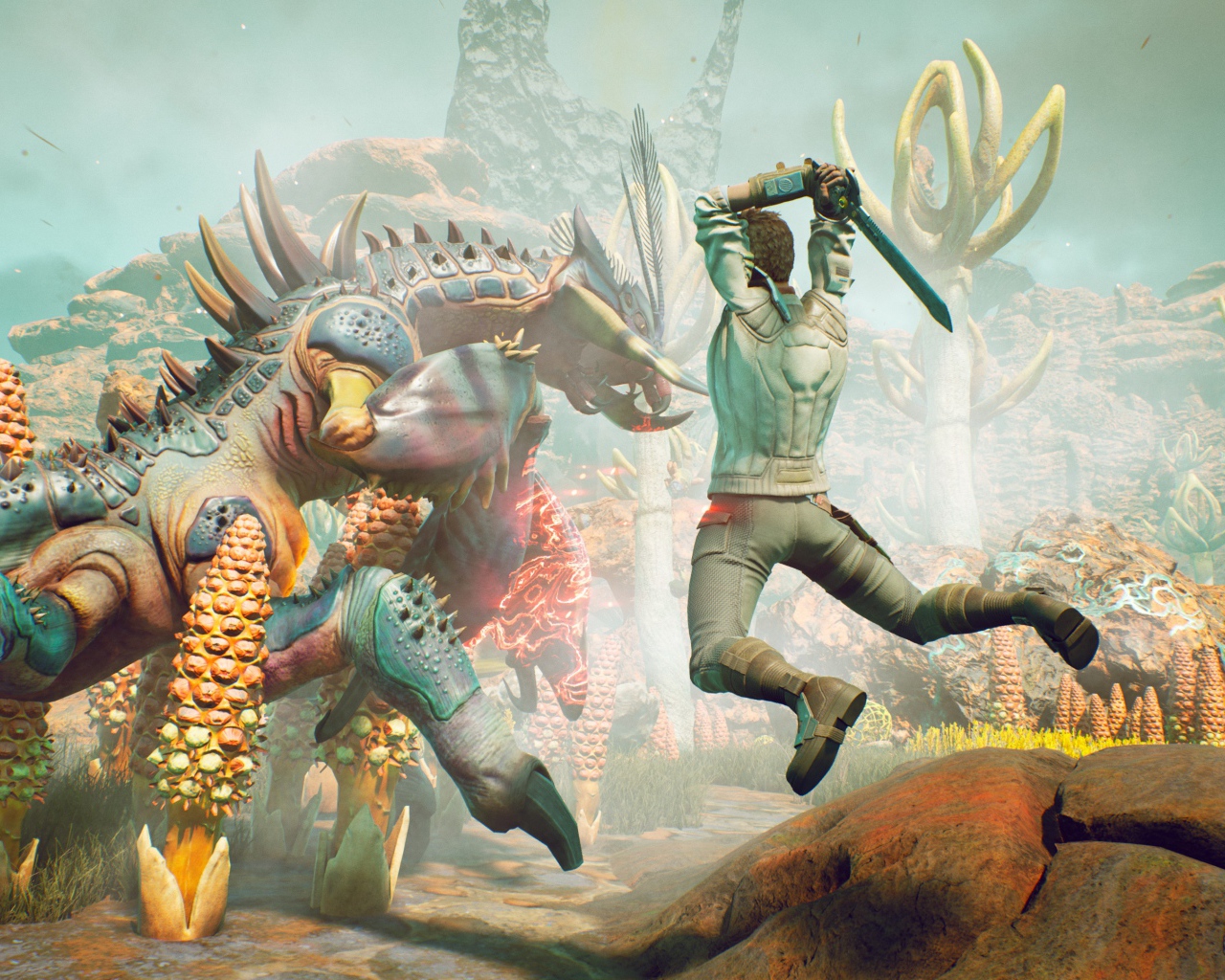 Кадр новой компьютерной игры The Outer Worlds, 2019