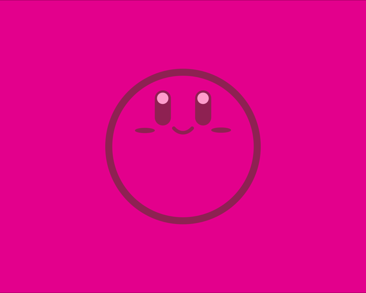 Компьютерная игра Kirby логотип на розовом фоне