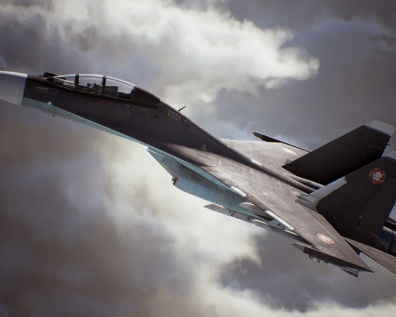 Истребитель из компьютерной игры Ace Combat 7: Skies Unknown, 2019