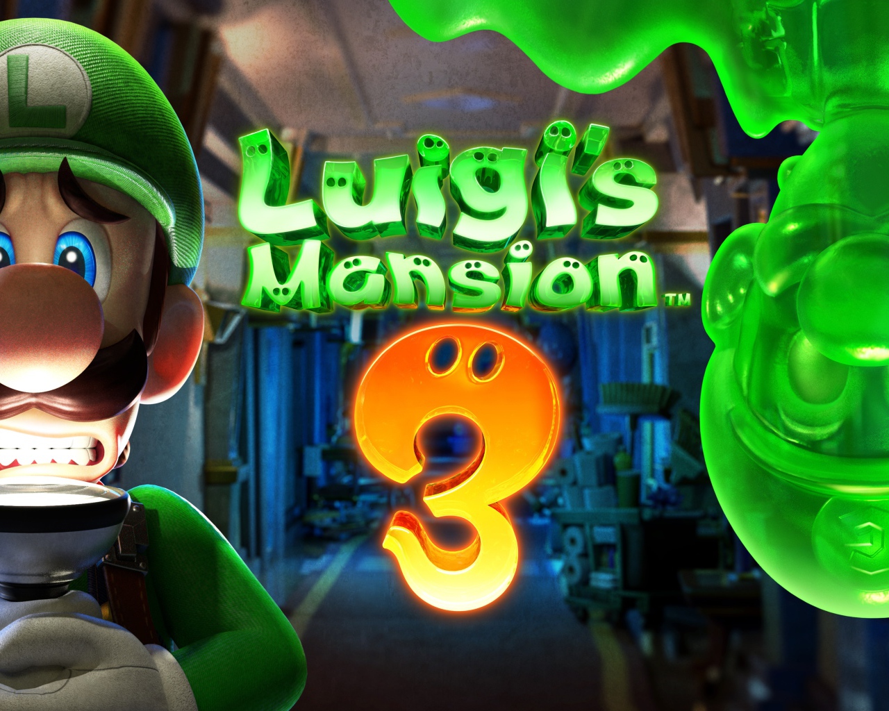Постер видеоигры Luigi's Mansion 3, 2019