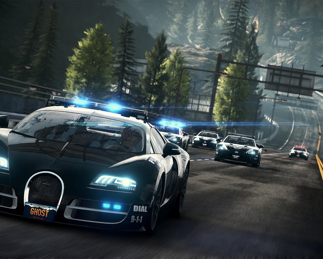 Полицейский Bugatti Veyron игра Need For Speed 