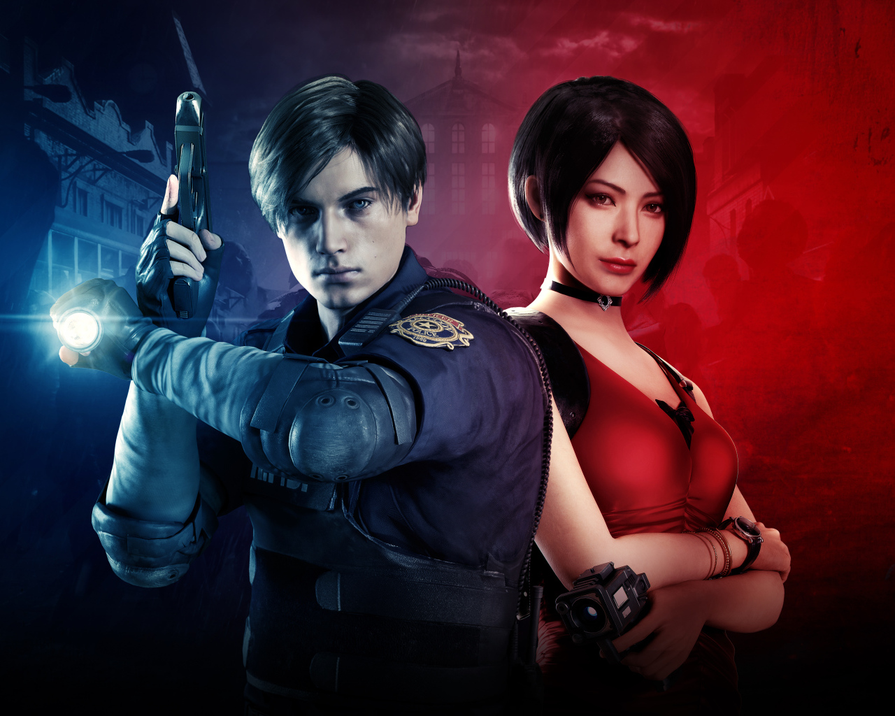 Постер новой компьютерной игры Resident Evil 2, 2019 года