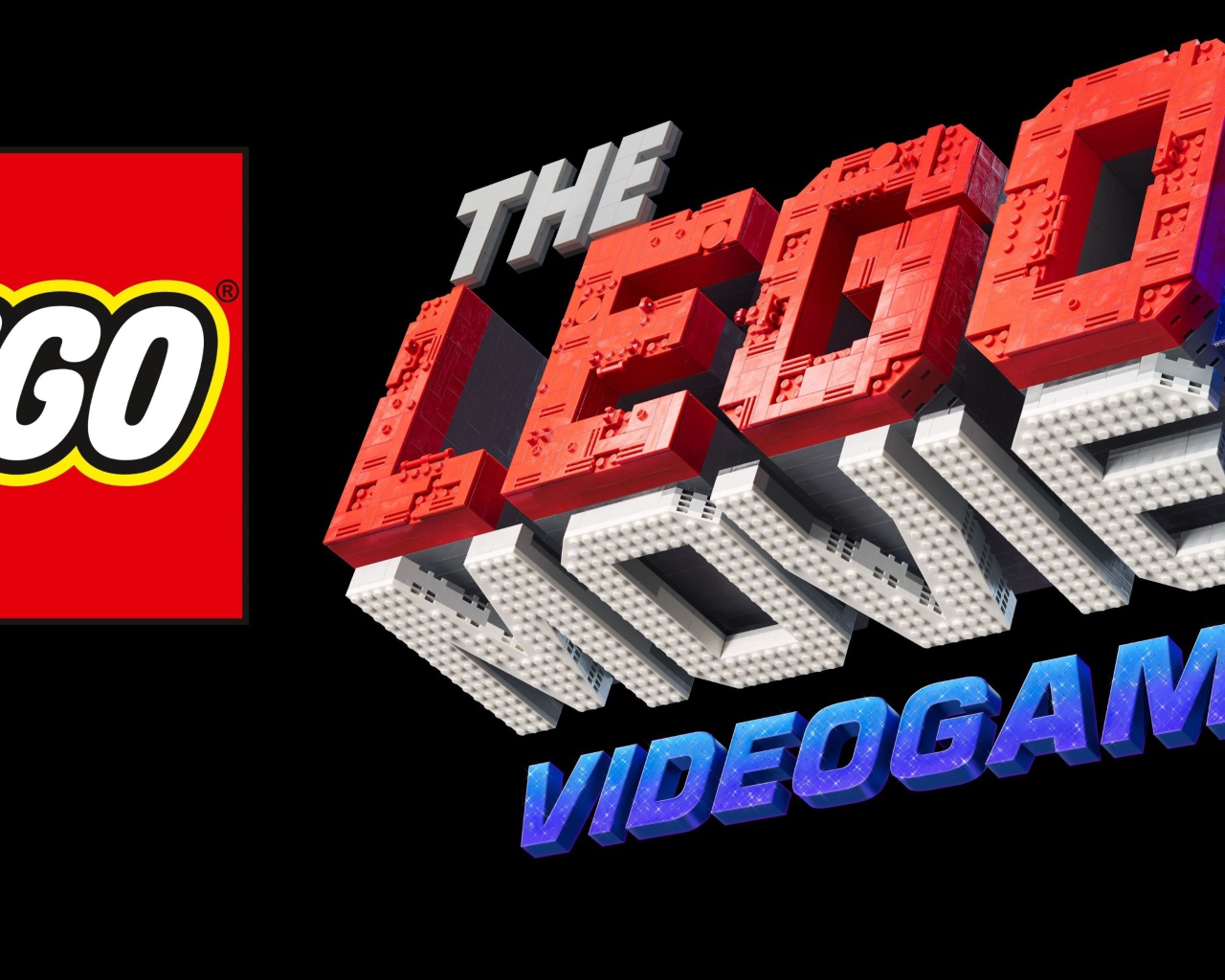 Постер новой видеоигры The Lego Movie 2 Videogame, 2019 года на черном фоне