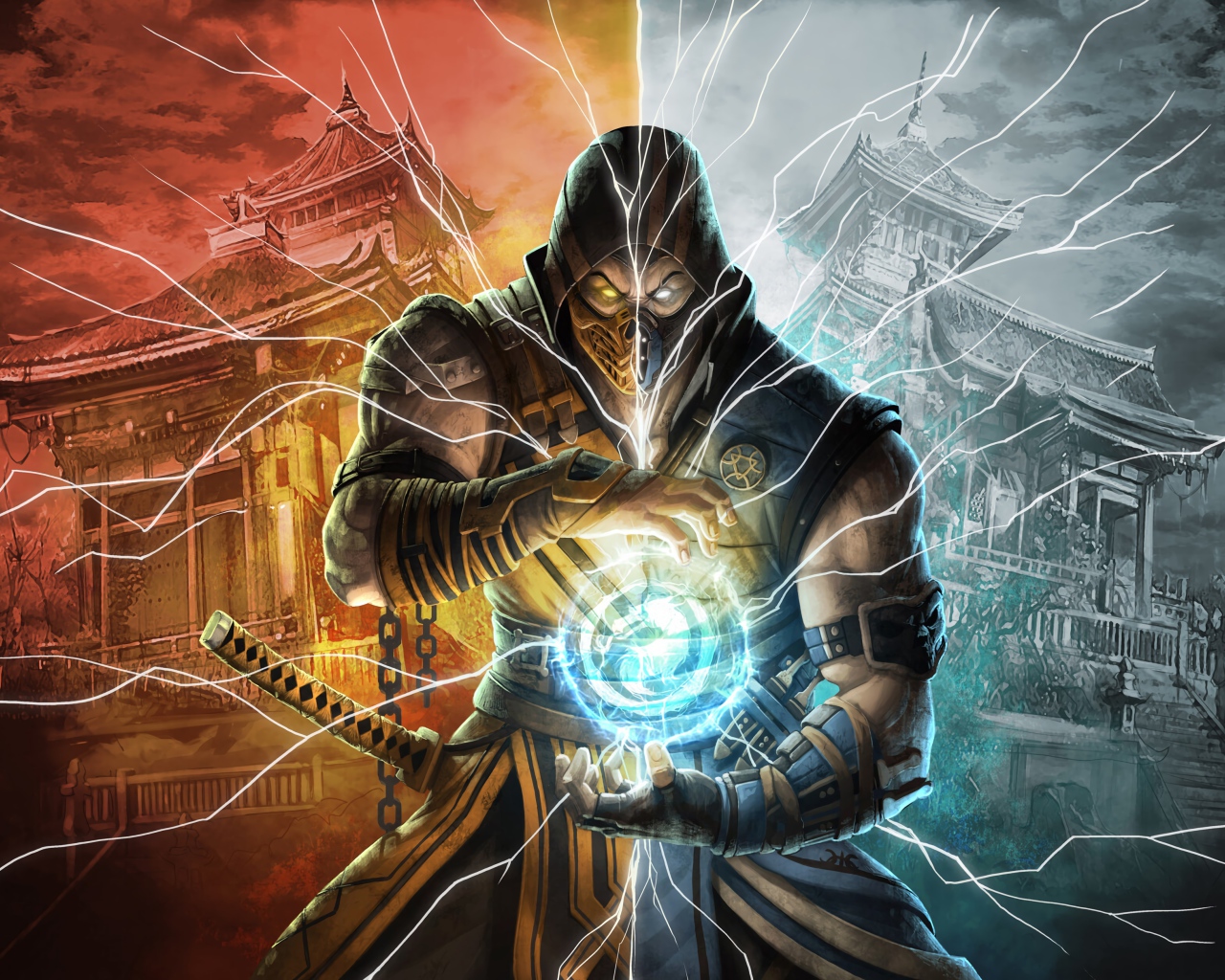 Скорпион персонаж компьютерной игры Mortal Kombat 11 