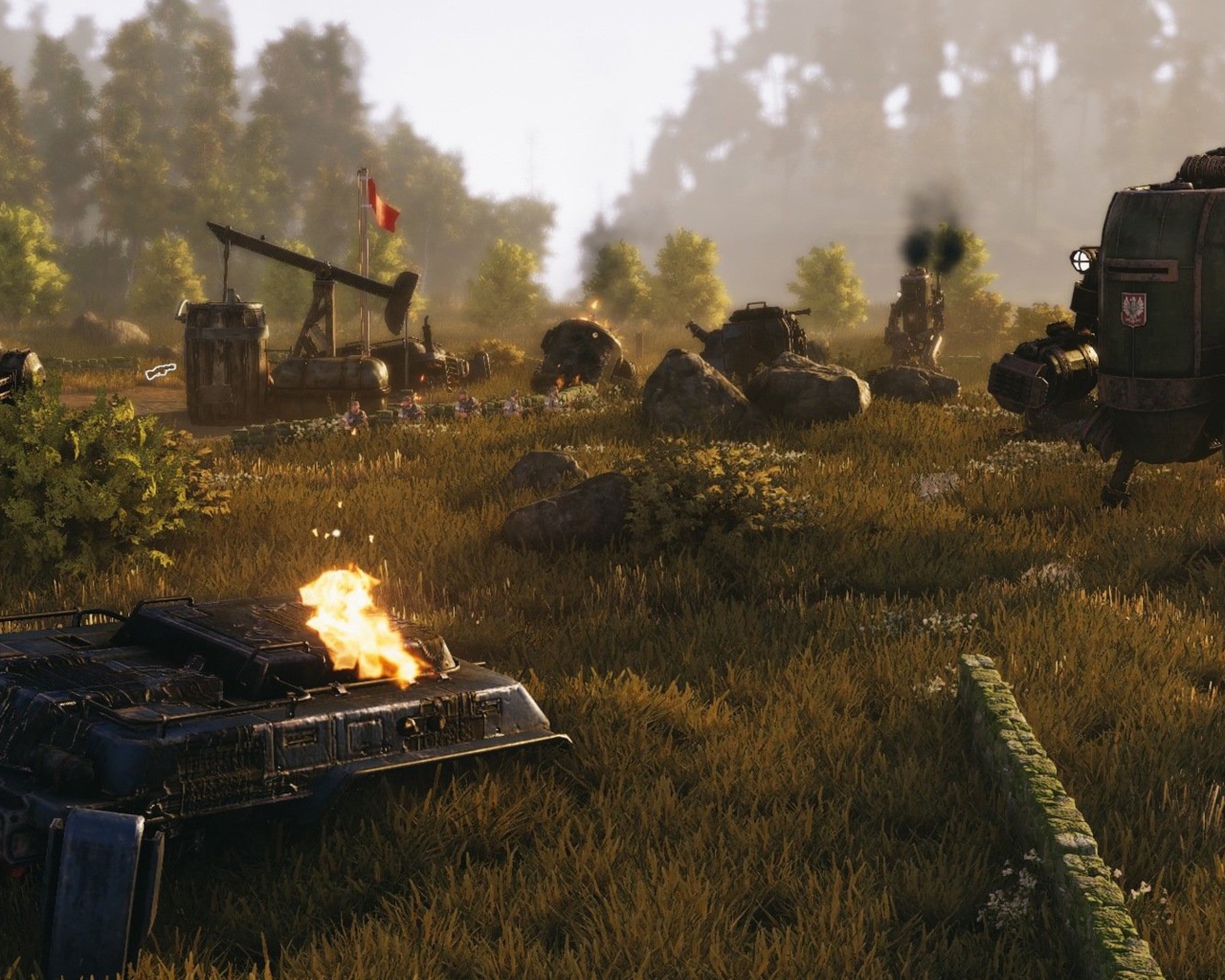 Скриншот видеоигры игры Iron Harvest, 2019 года