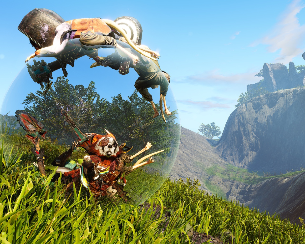 Скриншот компьютерной игры Biomutant, 2019