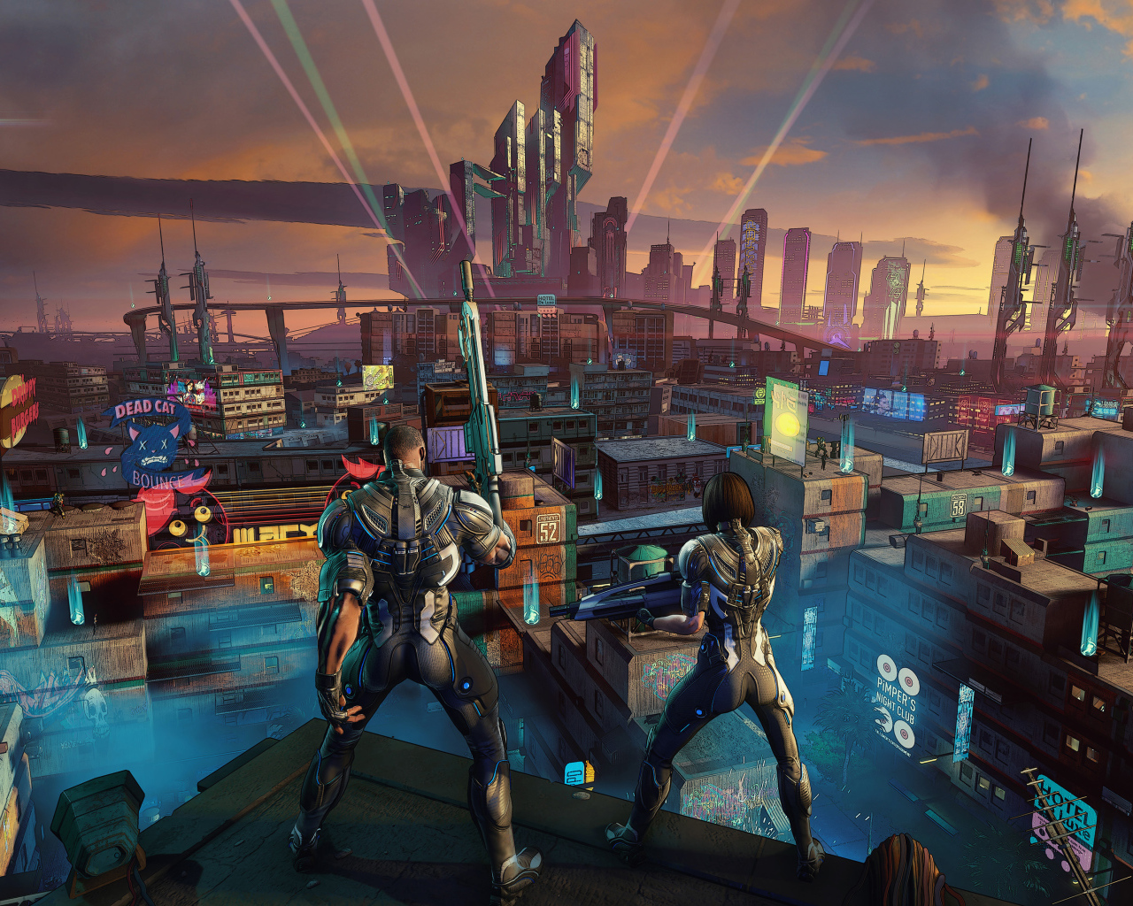 Скриншот компьютерной игры Crackdown 3, 2019