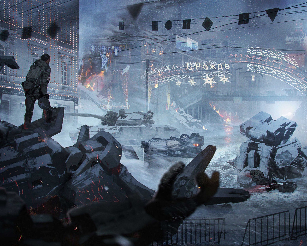 Скриншот компьютерной игры Left Alive, 2019 года