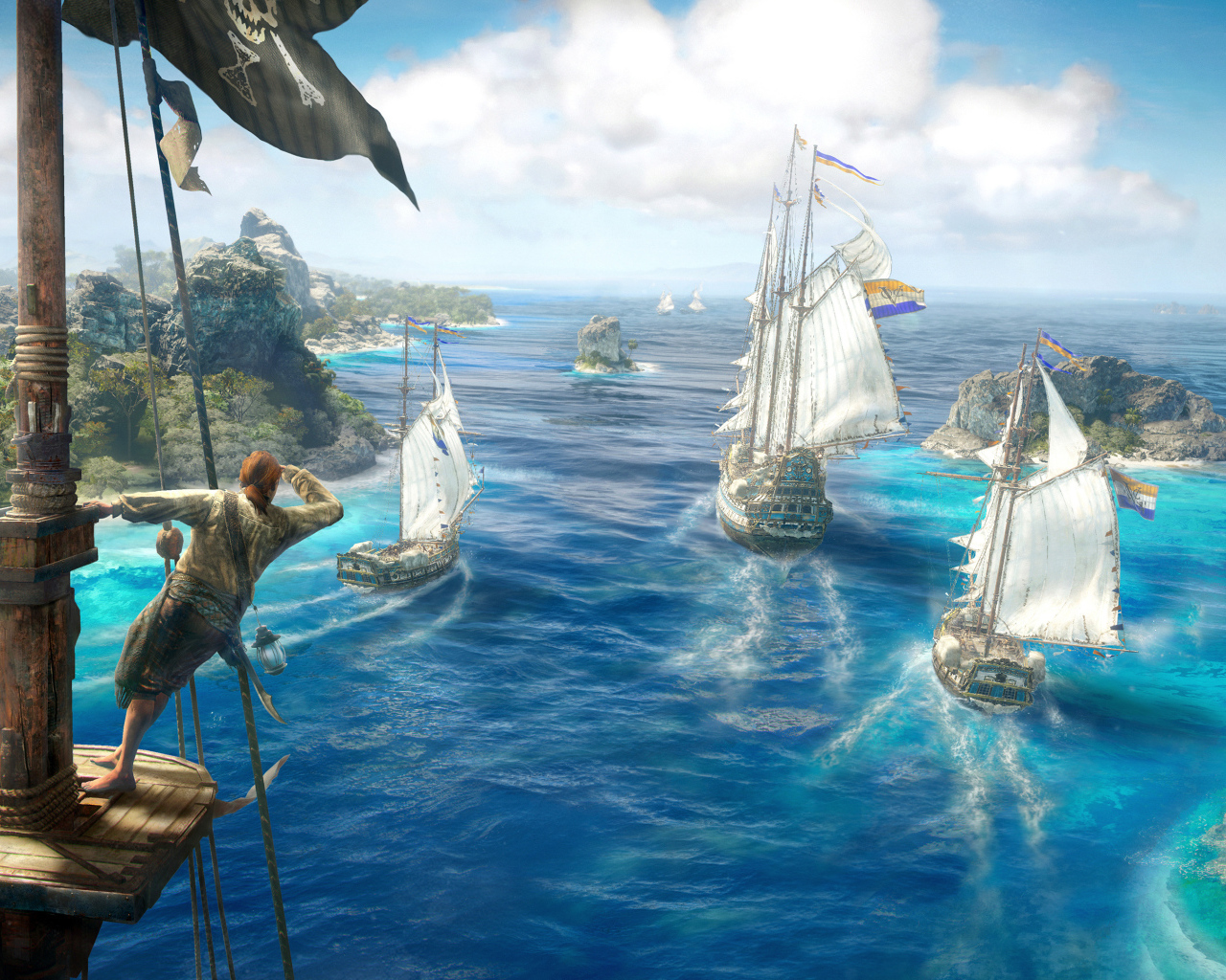 Скриншот компьютерной игры Skull & Bones, 2019