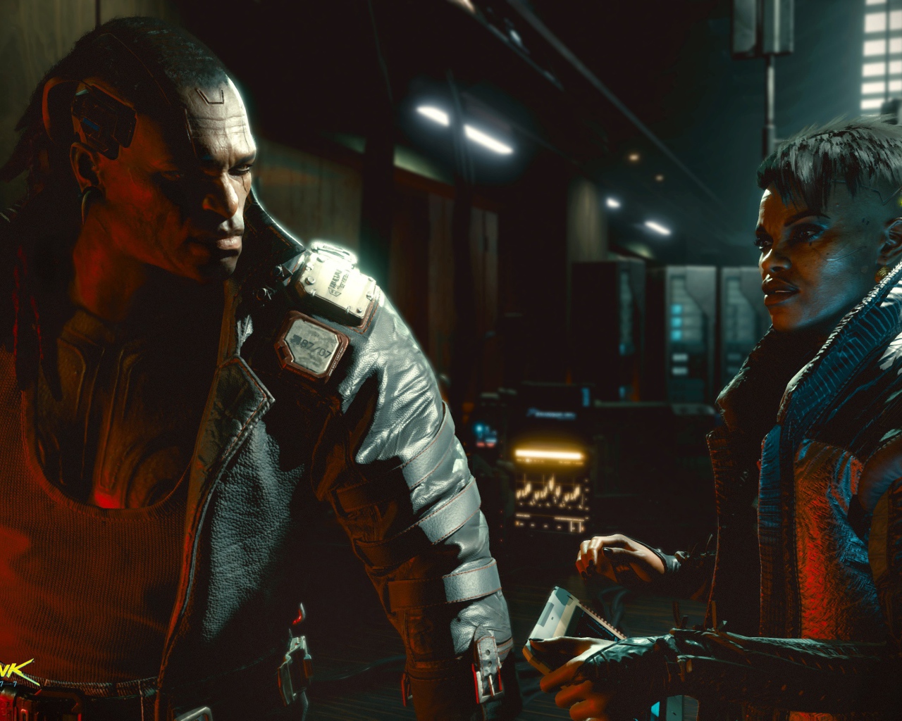 Скриншот новой компьютерной игры Cyberpunk 2077