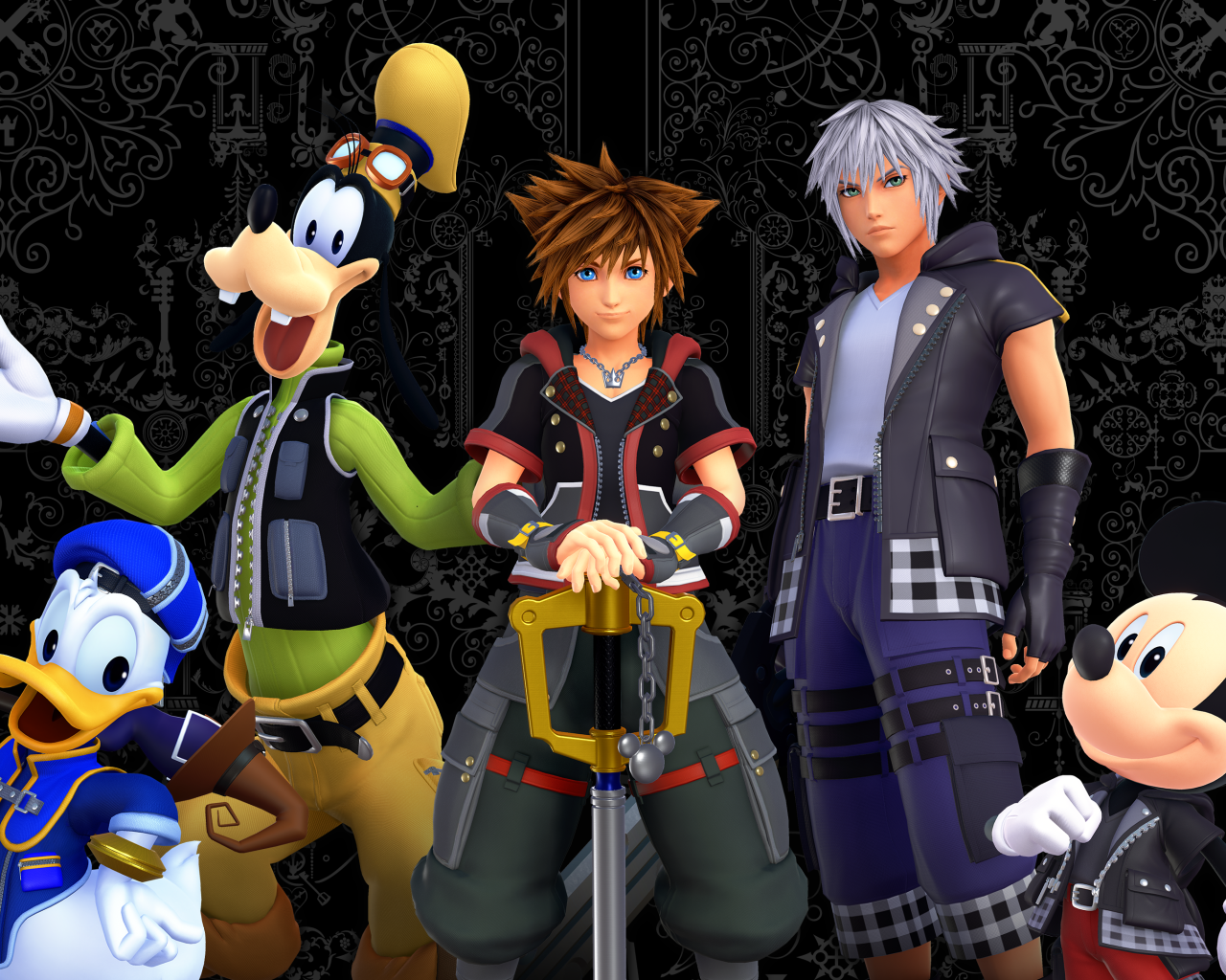 Главные персонажи компьютерной игры Kingdom Hearts III, 2019