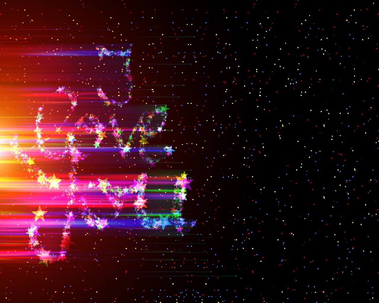 Блестящая надпись я тебя люблю на черном фоне