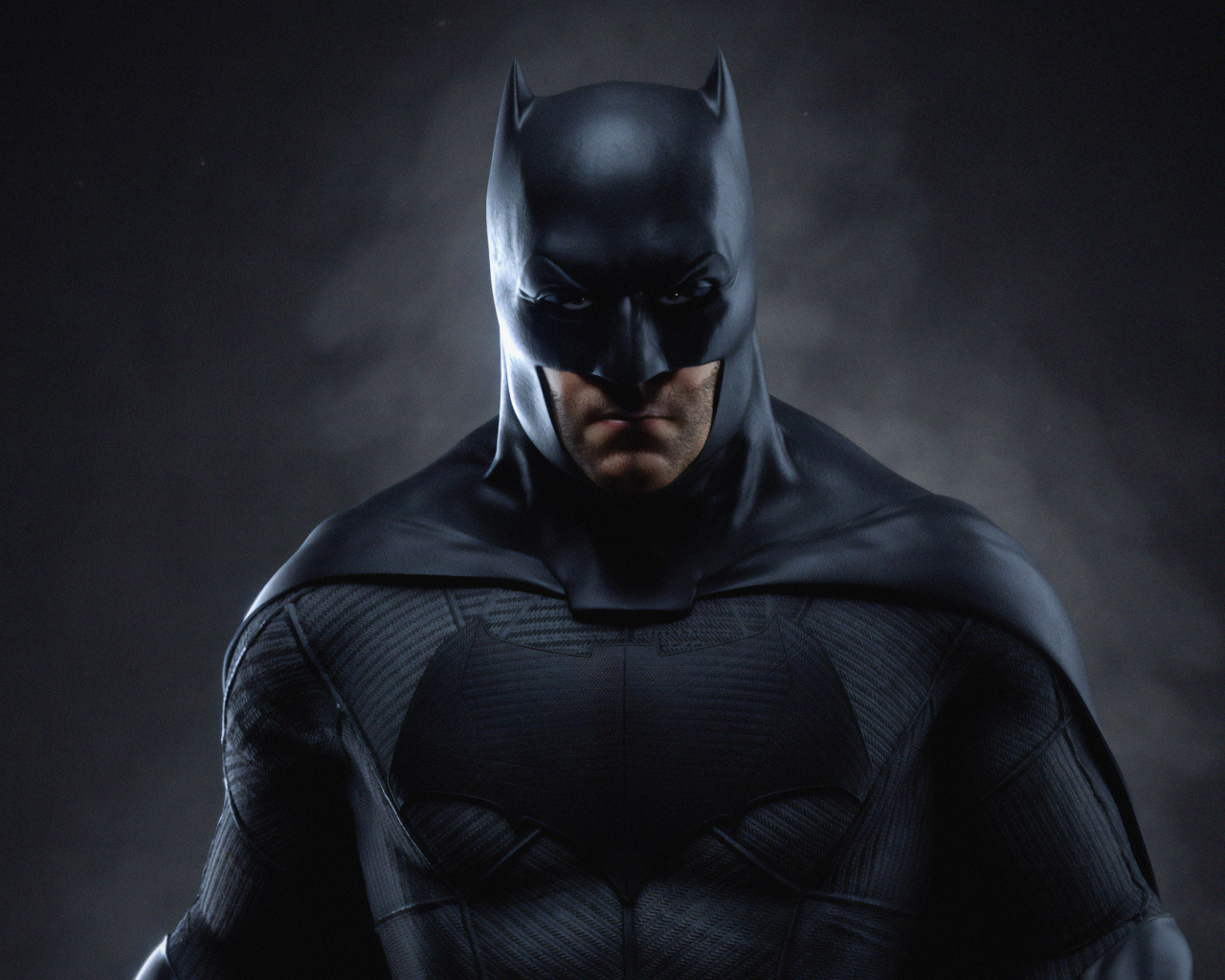 Бэтмен на черном фоне крупным планом