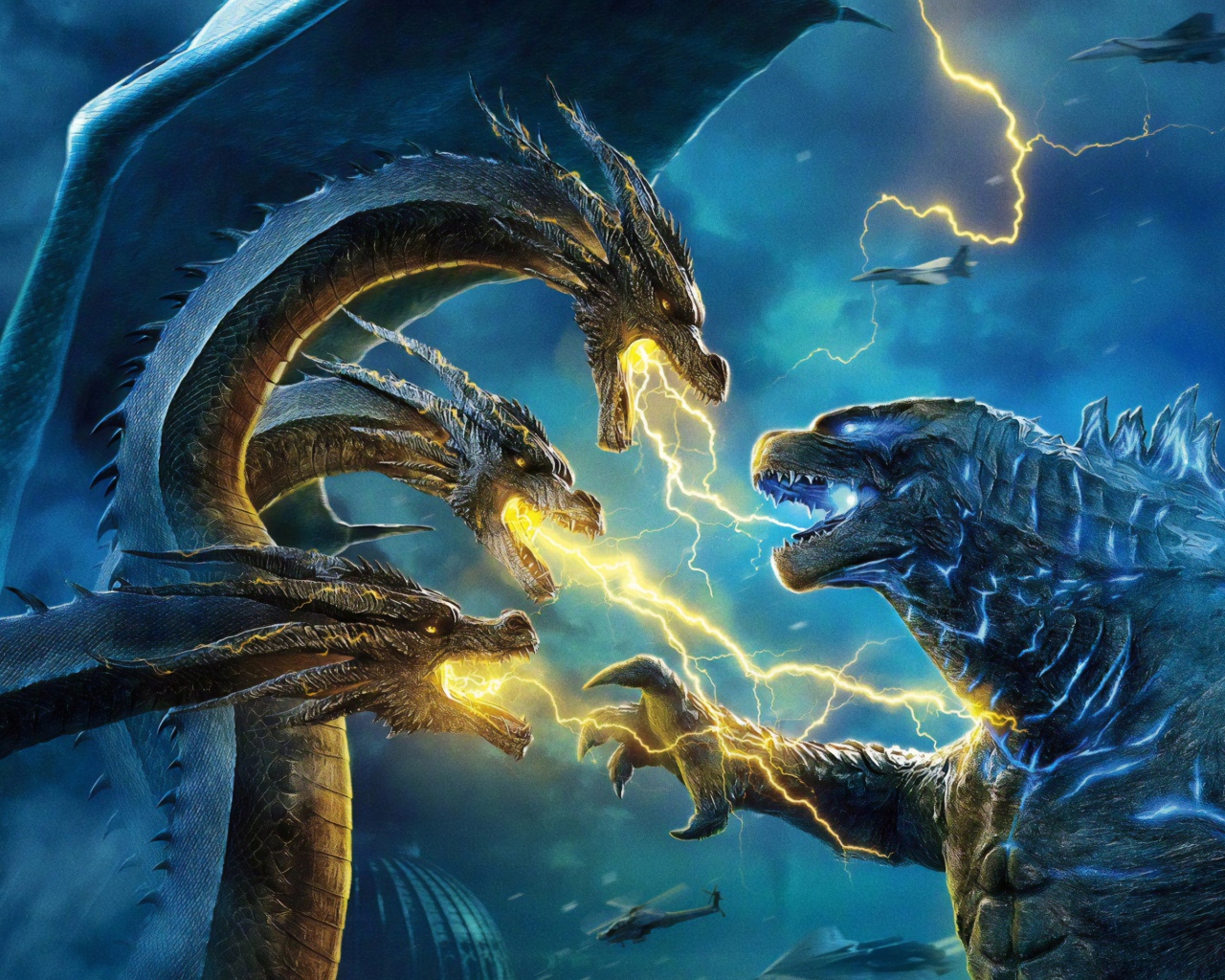 Кадр фильма Годзилла 2: Король монстров, 2019 года