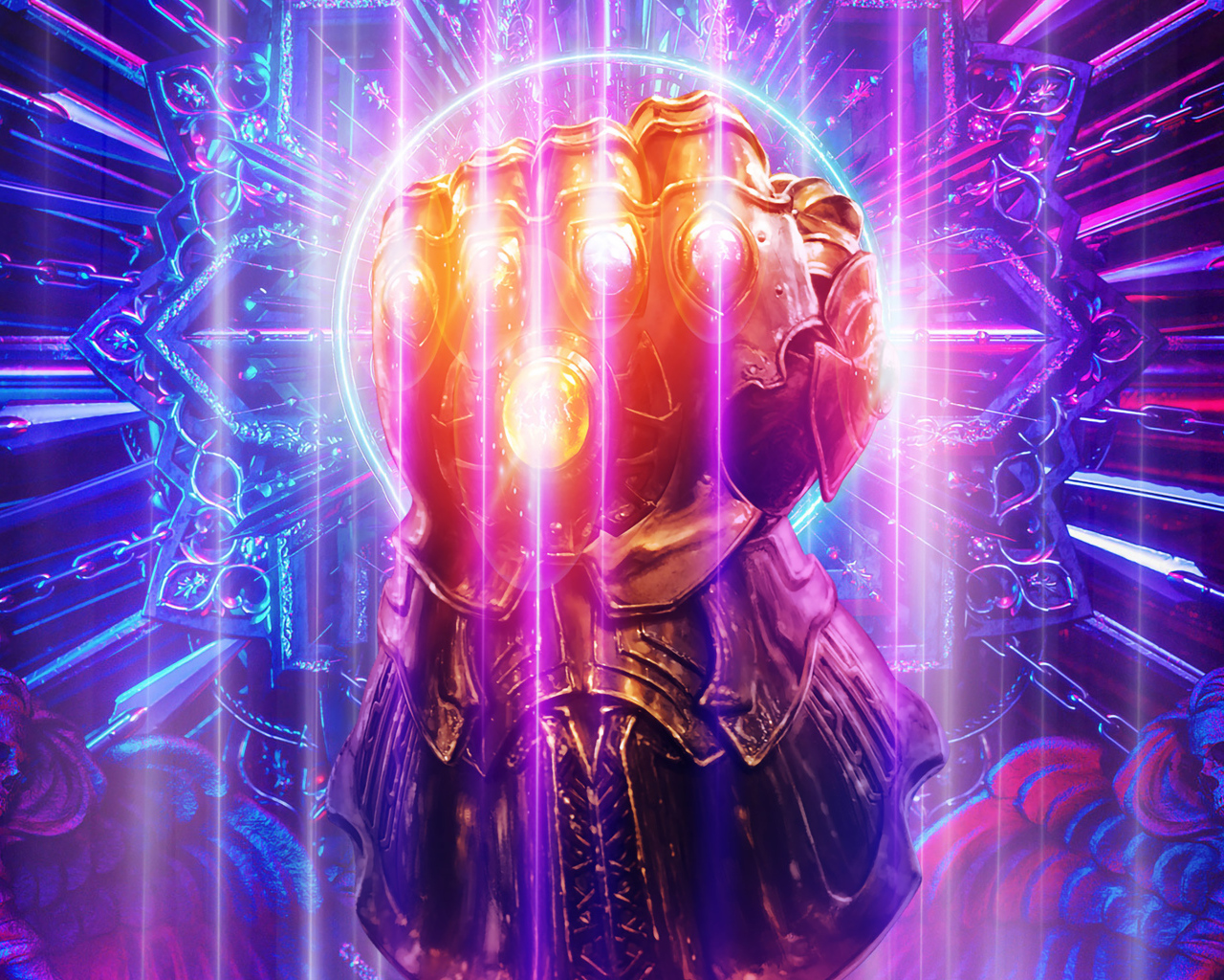 Перчатка Бесконечности крупным планом