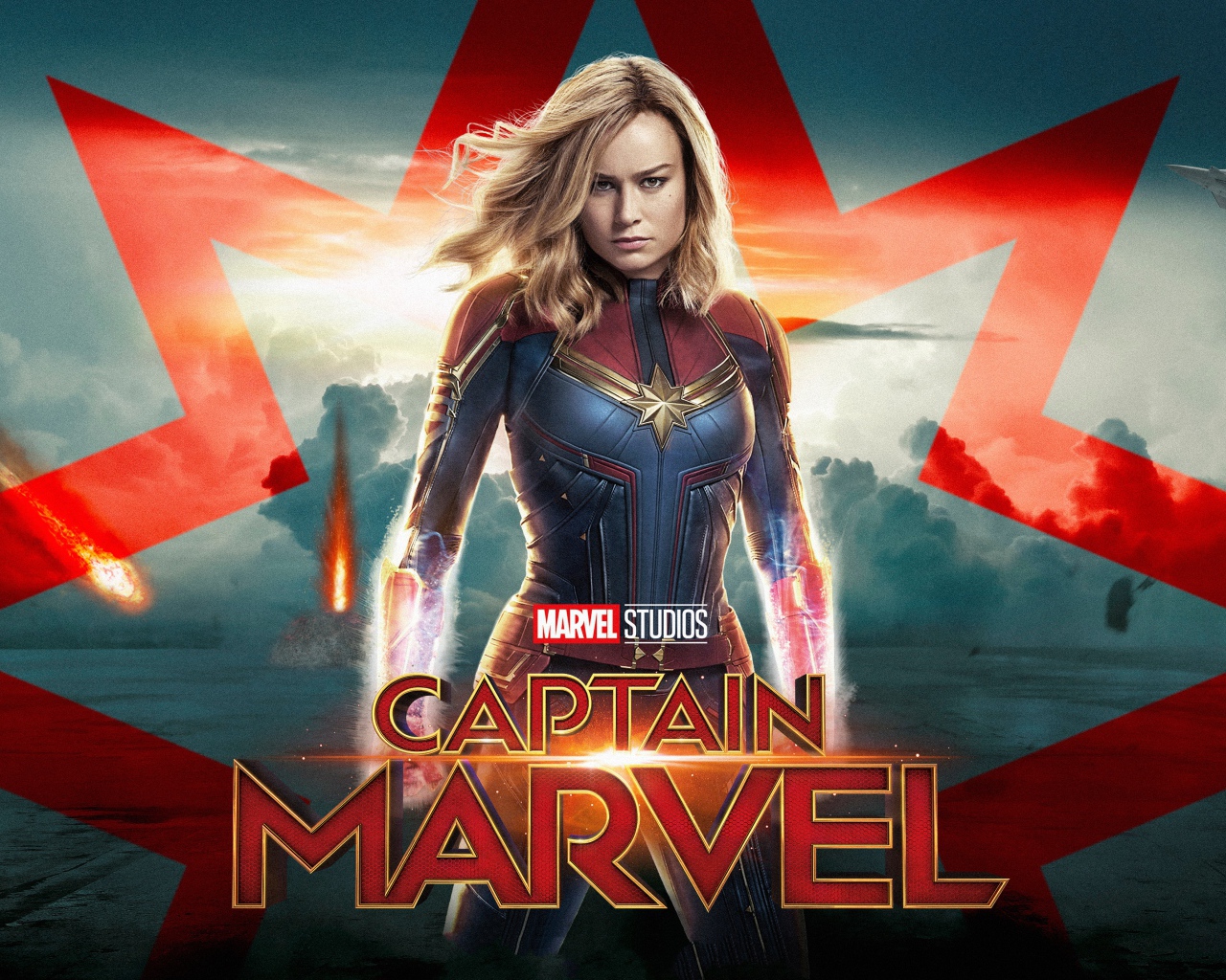 Постер фильма Капитан Марвел, 2019 года