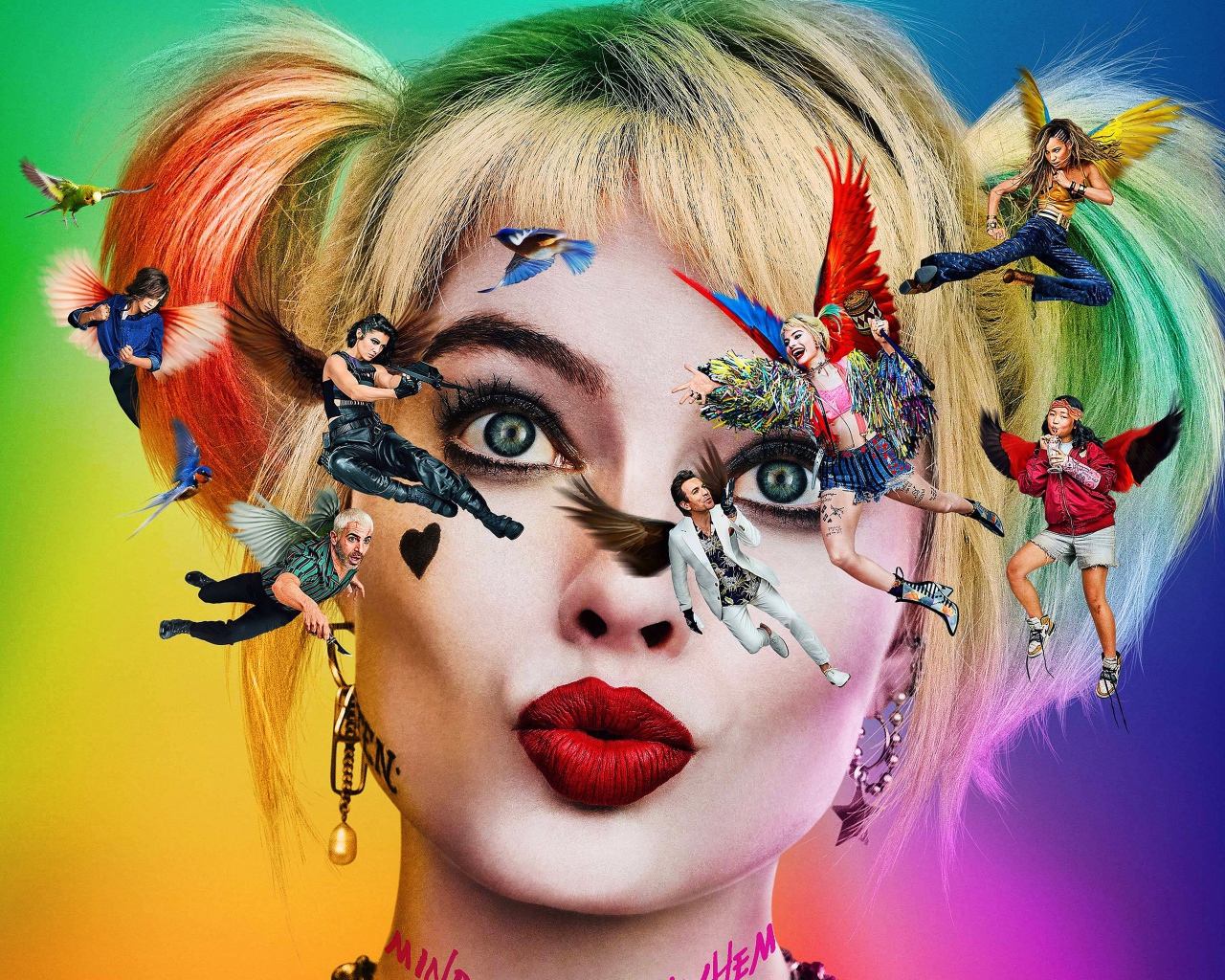 Постер нового фильма Хищные птицы: Потрясающая история Харли Квинн, 2020 