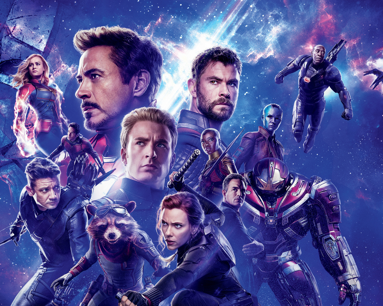 Постер с главными героями фильма  Мстители: Финал, 2019 