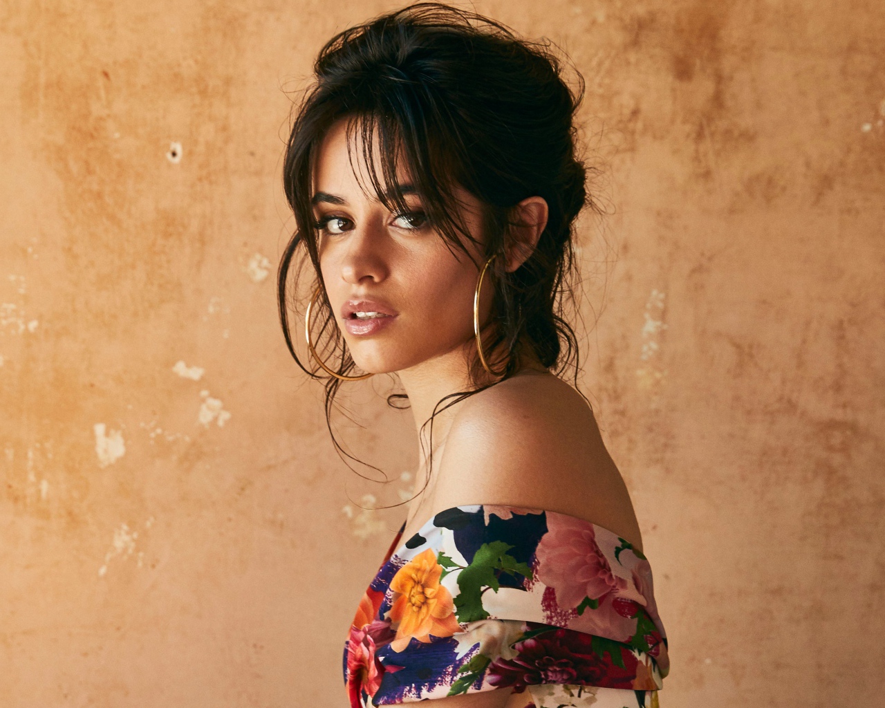 Красивая кареглазая брюнетка, певица Камила Кабельо