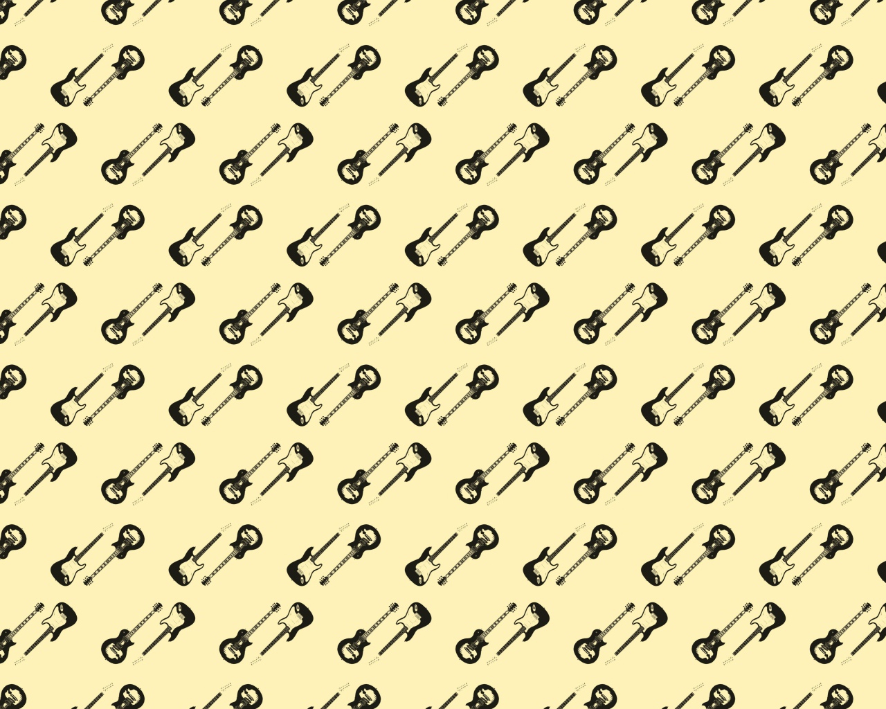 Много электрический гитар на бежевом фоне