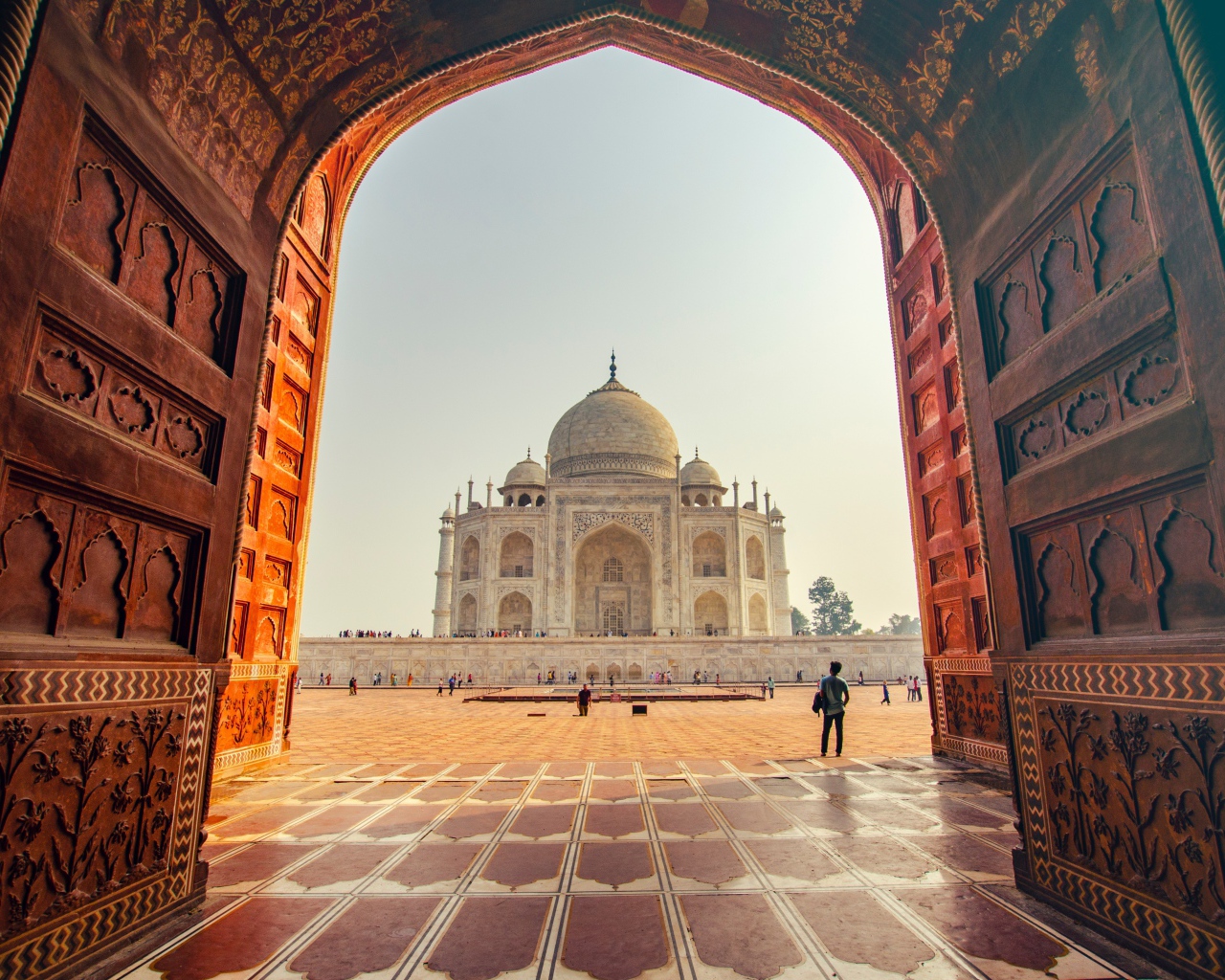 Красивый храм Тадж Махал. Индия