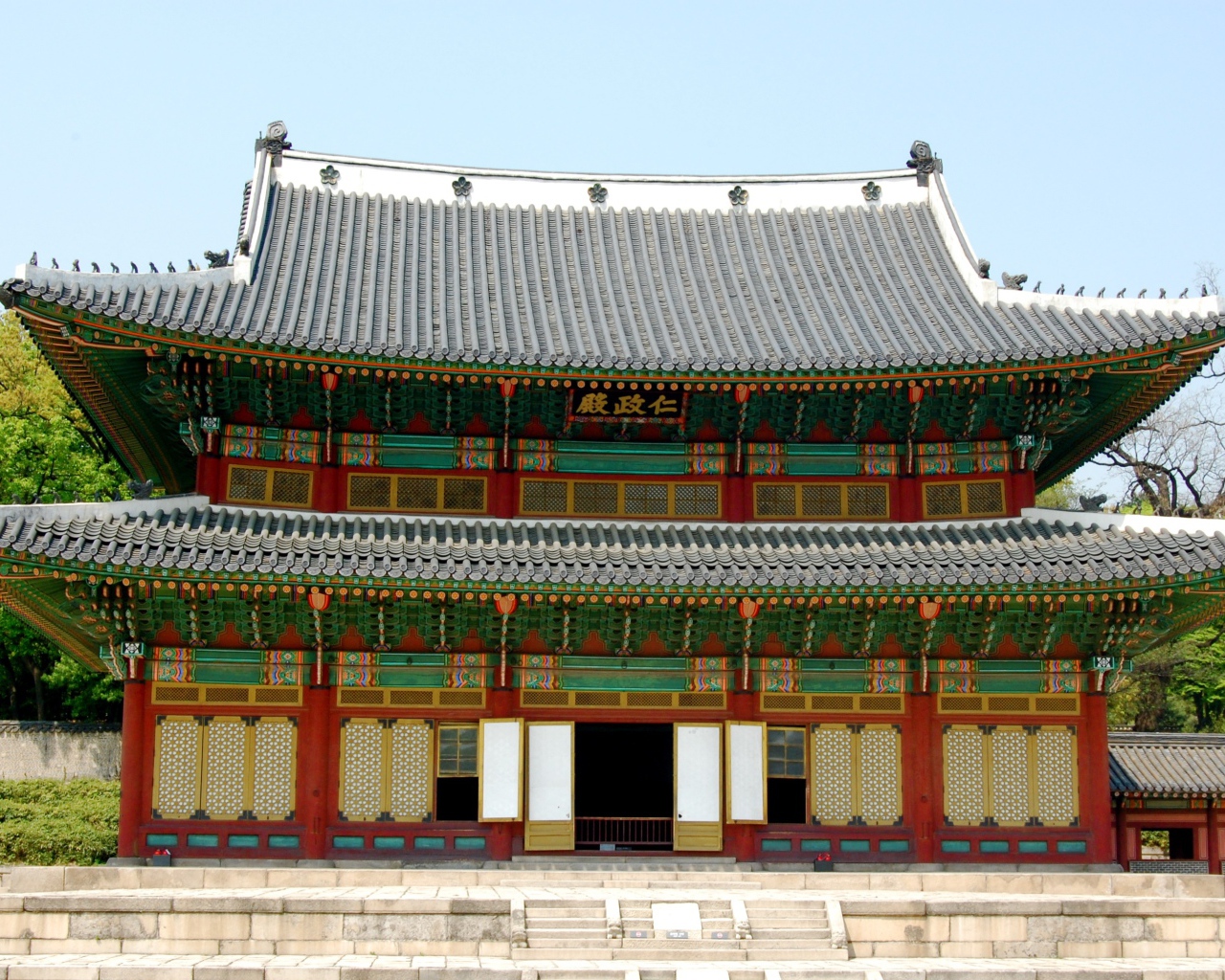 Красивый дворец Чхандок, Сеул. Южная Корея