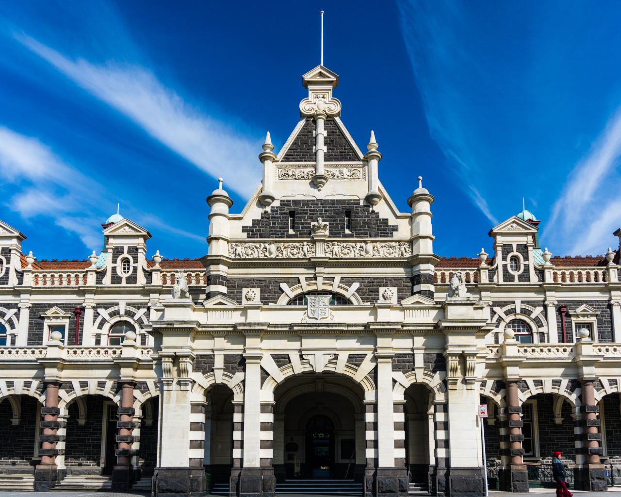 Железнодорожная станция в городе Данидин, Новая Зеландия
