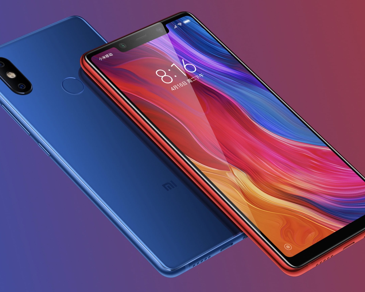 Красивый тонкий смартфон Xiaomi Mi 8