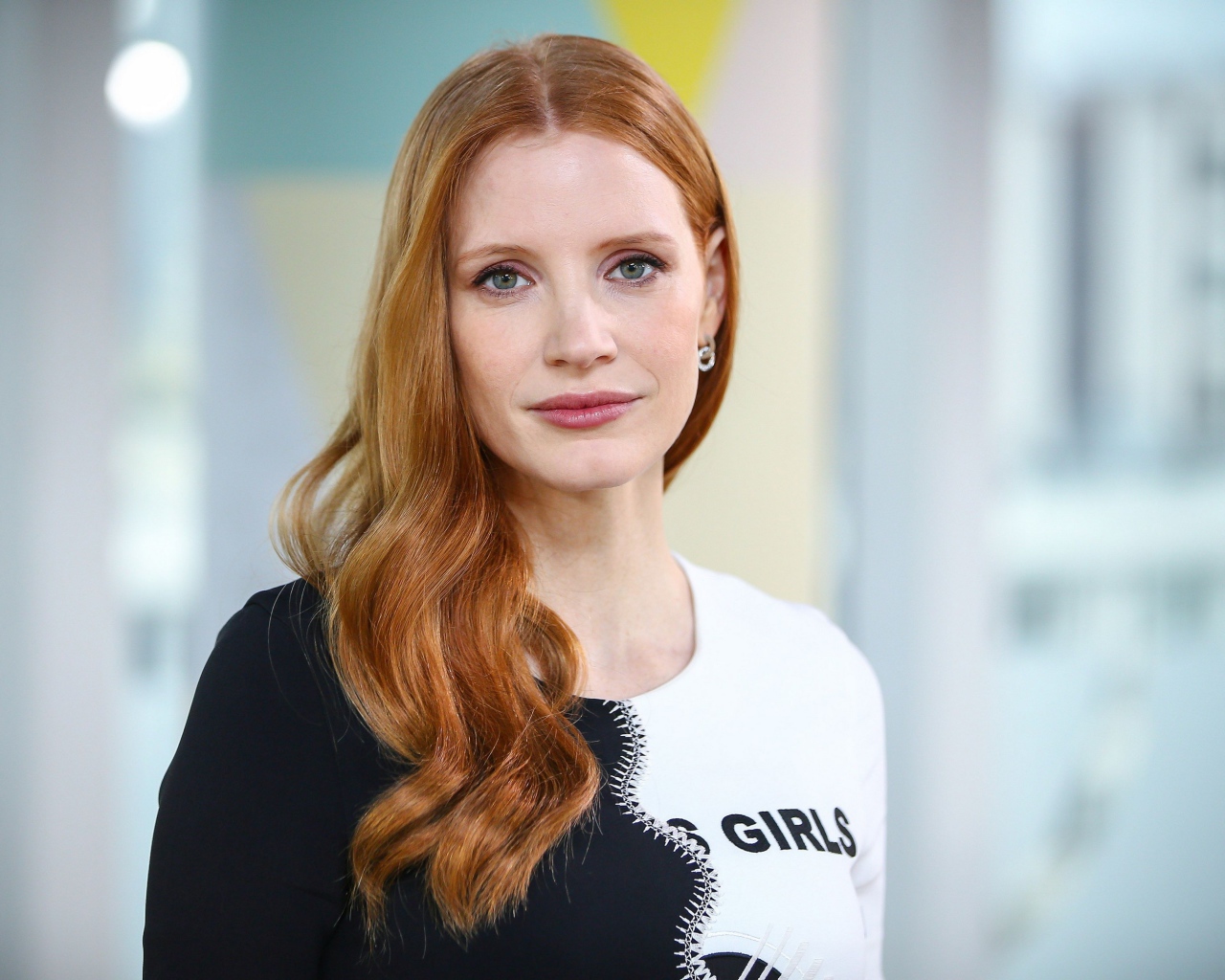 Красивая женщина, актриса Джессика Честейн 