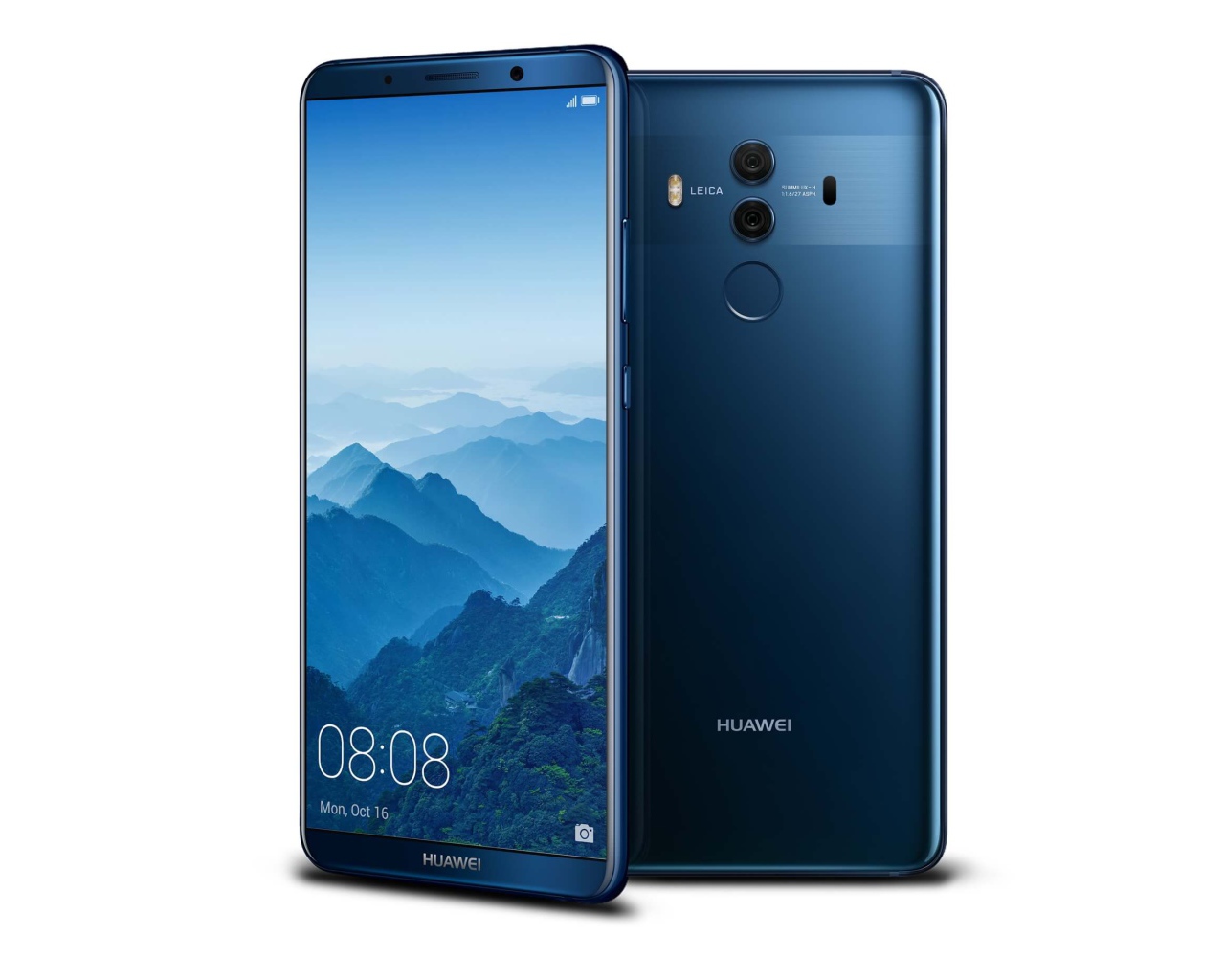 Смартфон Huawei Mate-10 Pro 1 на белом фоне